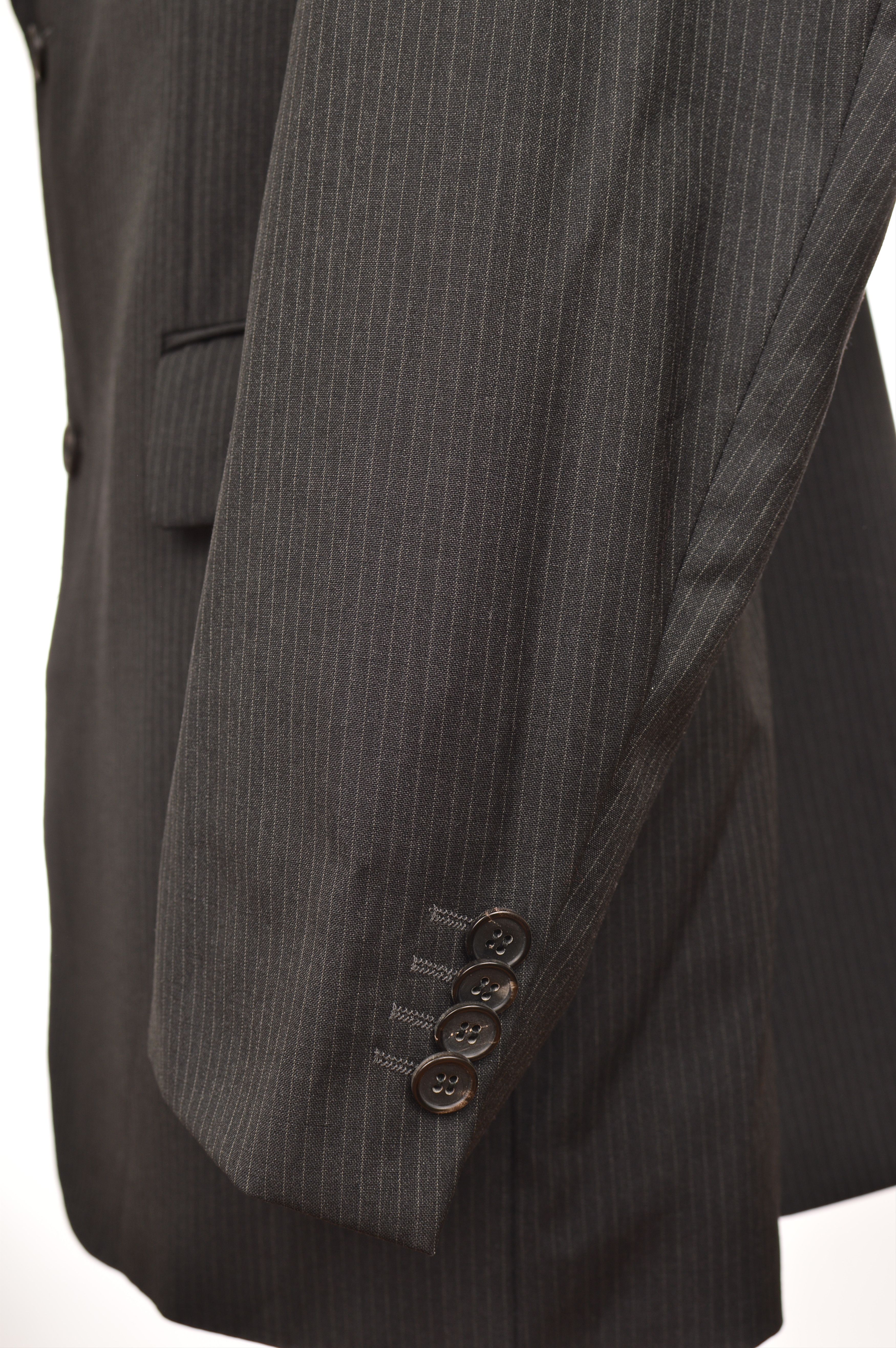 Burberry Burberry London K-Knopf Lyon-S-George Striped Wool Blazer Size 54R - 2 Thumbnail