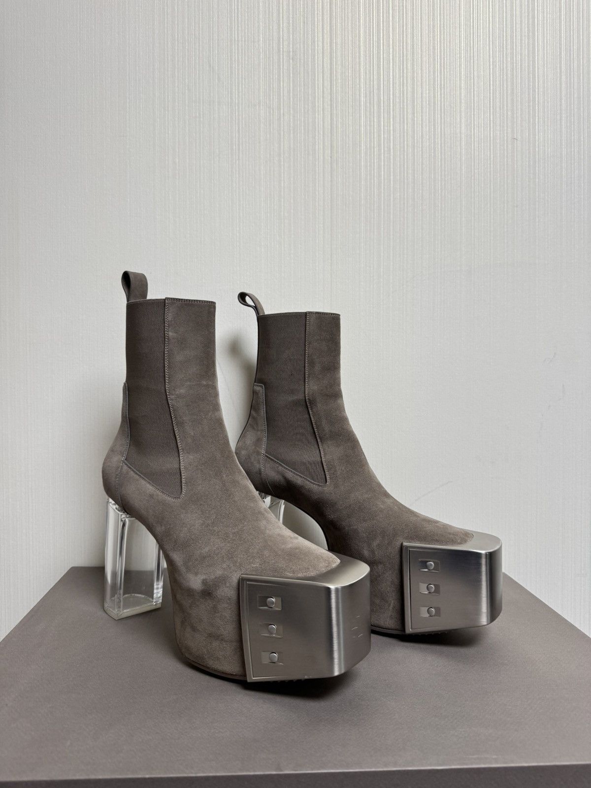靴 Rick owens kiss boots 40 RICK OWENS / KISS BOOTS / Kiss Boots Black Leather Size