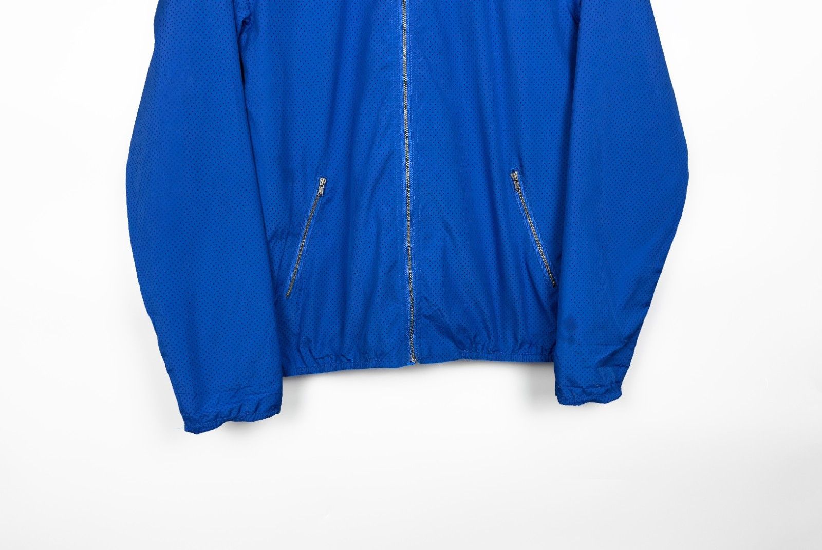 YMC YMC You Must Create Perforated Blue Double Zip Jacket Size US M / EU 48-50 / 2 - 4 Thumbnail