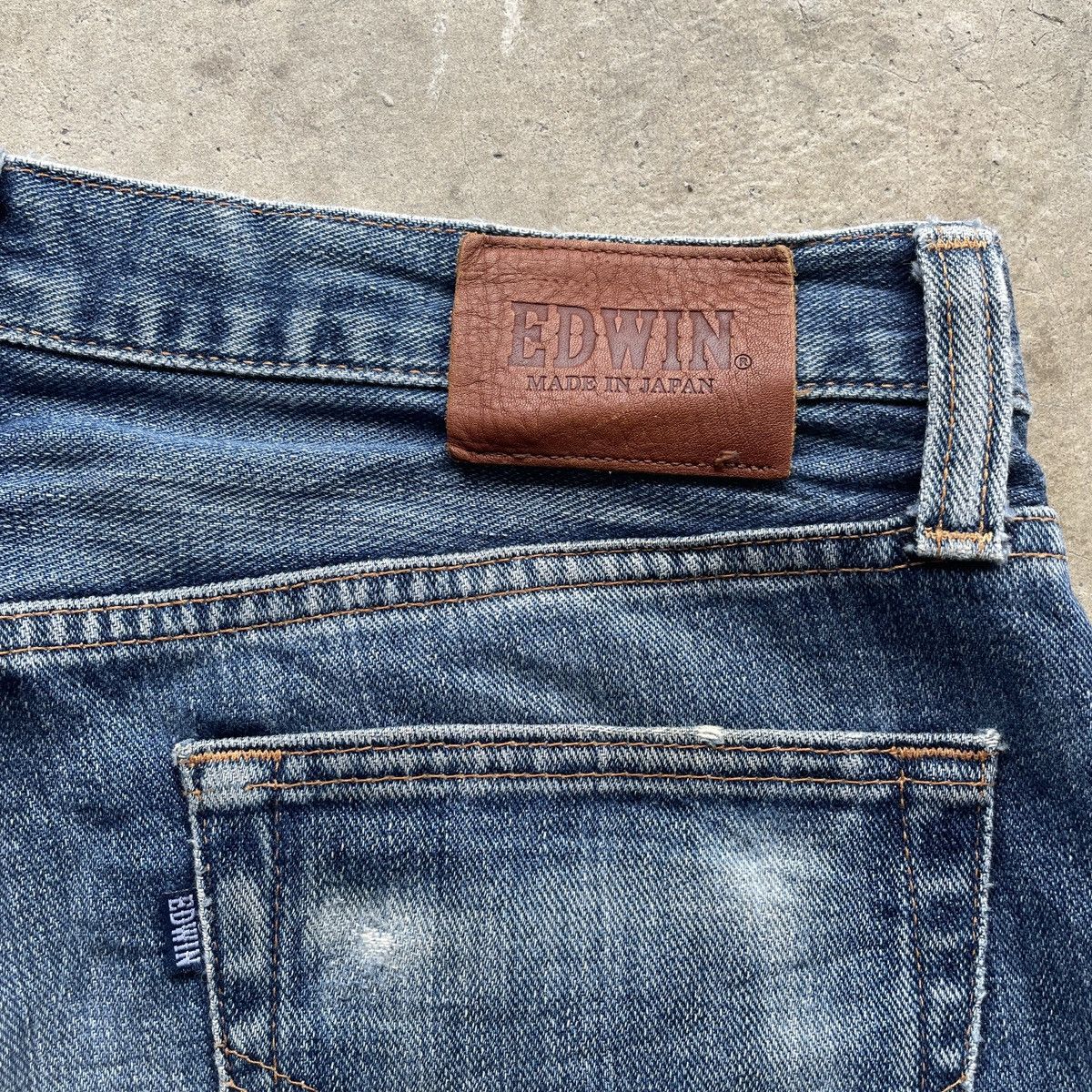 Edwin × Japanese Brand W32 Vintage Edwin Made In Japan Faded Distressed Jeans Pants Size US 32 / EU 48 - 9 Thumbnail