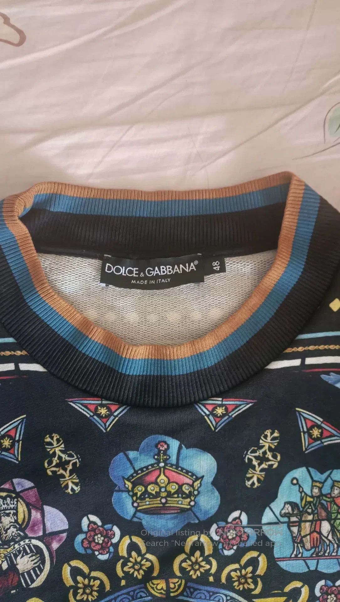 Dolce & Gabbana Dolce & Gabbana Carolus Magnus Sweatshirt. Size US M / EU 48-50 / 2 - 3 Thumbnail
