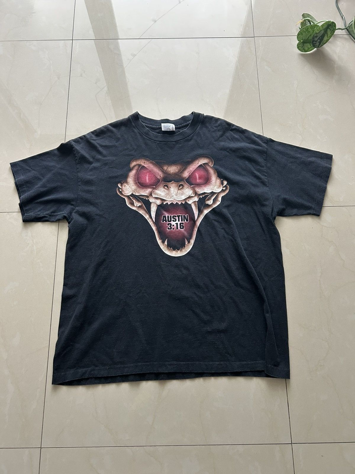 Vintage 1998 Stone Cold Dont Trust Anyone Tee Size US XXL / EU 58 / 5 - 1 Thumbnail