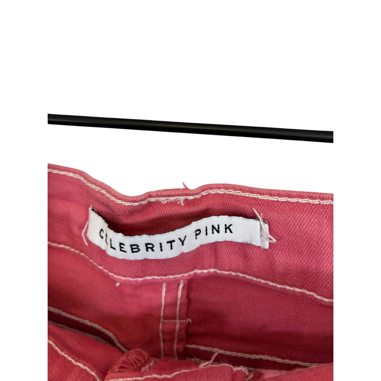 Other Celebrity Pink Junior Size 5/27 Stretch Cut-Off Denim Shorts Size 27" / US 4 / IT 40 - 2 Thumbnail