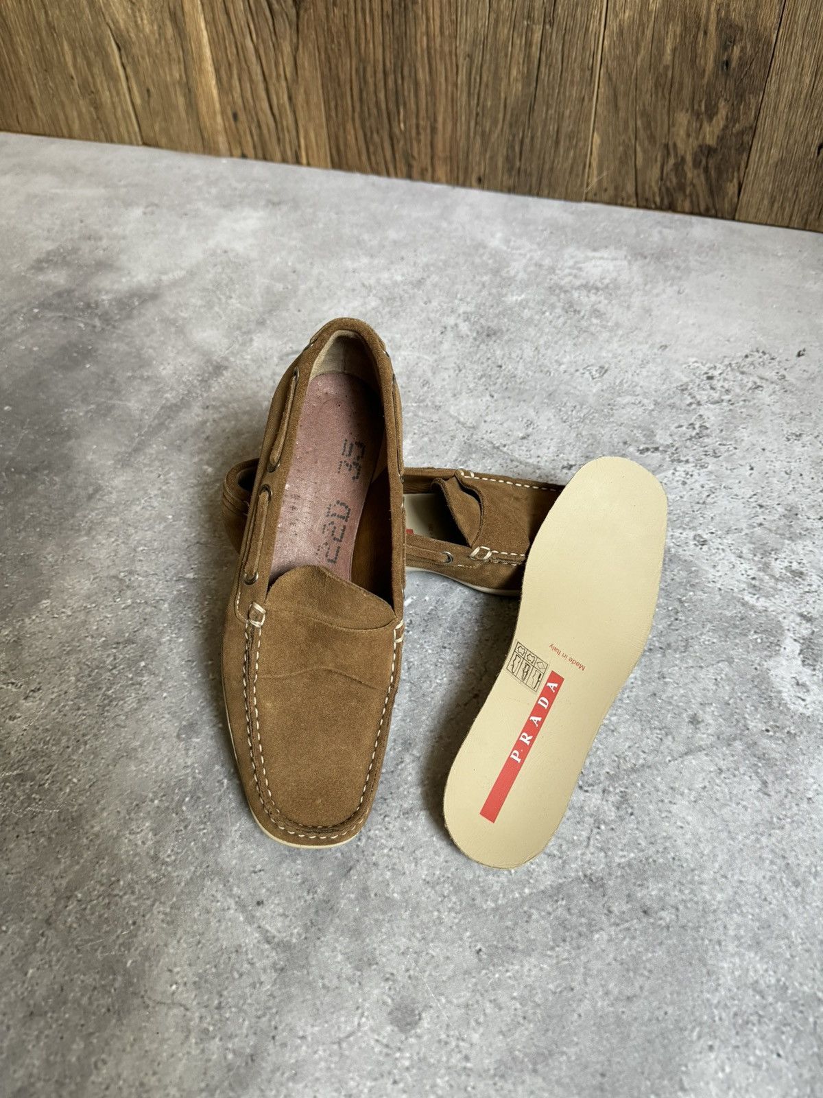 Vintage Prada Women’s Suede Loafers