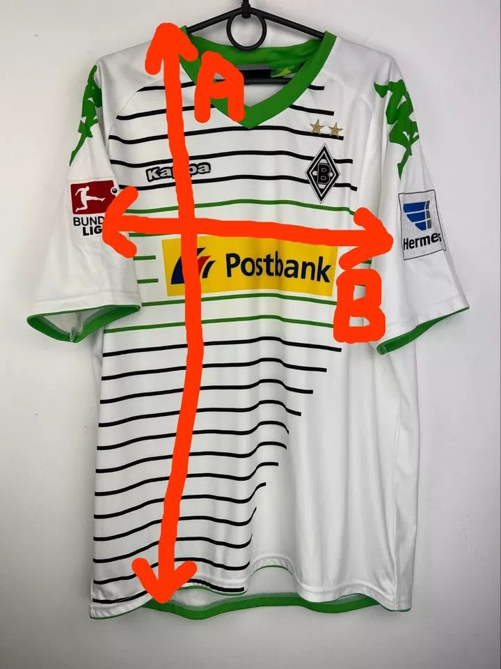 Kappa Borussia Monchengladbach 2013-14 Home Matchworn FOOTBALL Size US XL / EU 56 / 4 - 17 Thumbnail