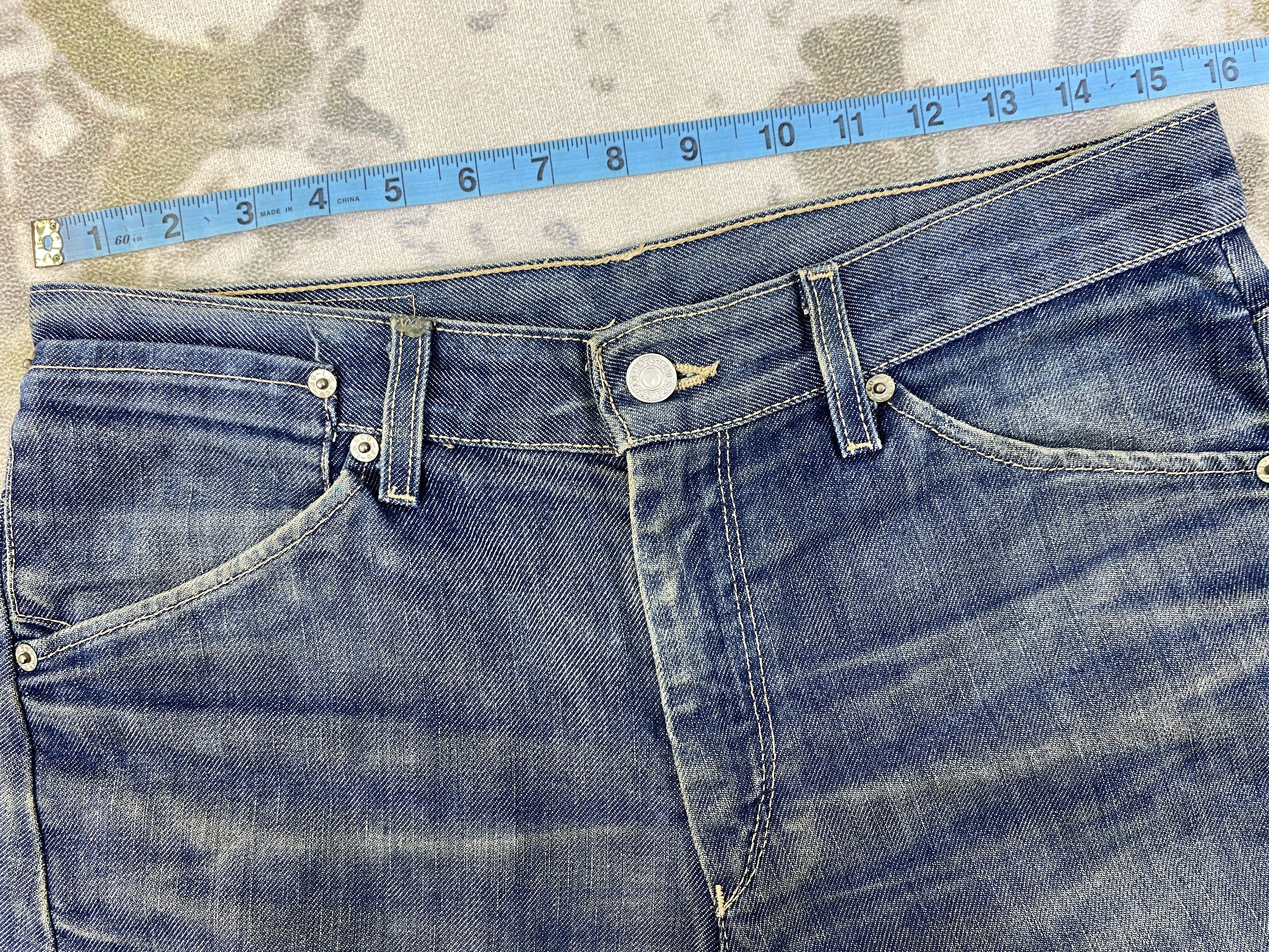 If Six Was Nine Blue Vintage Levi's Engineer Jeans 31x27.5 Denim -JN2109 Size US 31 - 5 Thumbnail