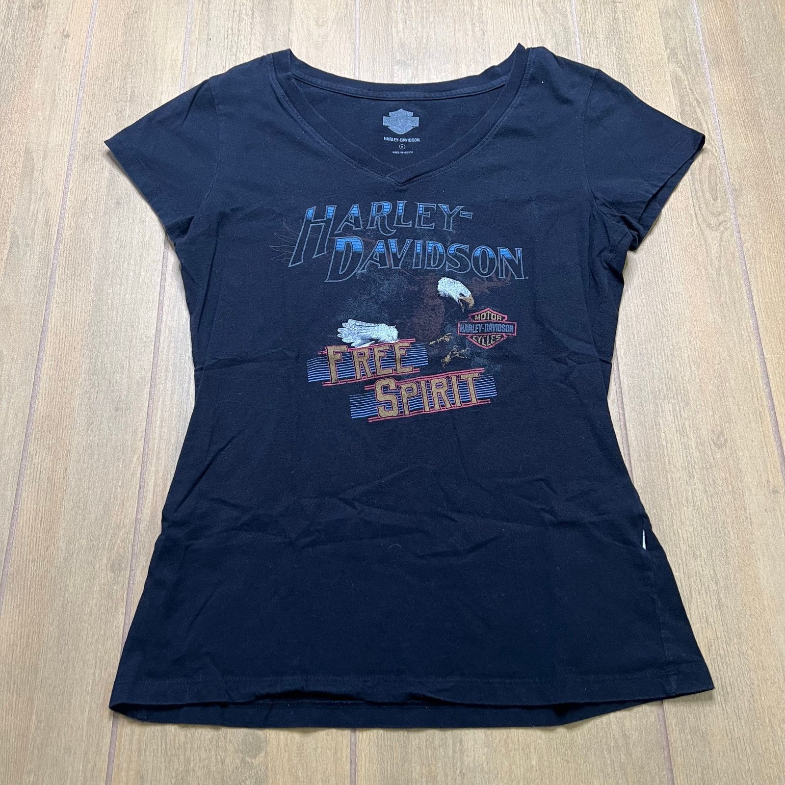 Harley Davidson Y2K Harley-Davidson "Free Spirit" women's V-neck t-shirt M Size M / US 6-8 / IT 42-44 - 1 Thumbnail