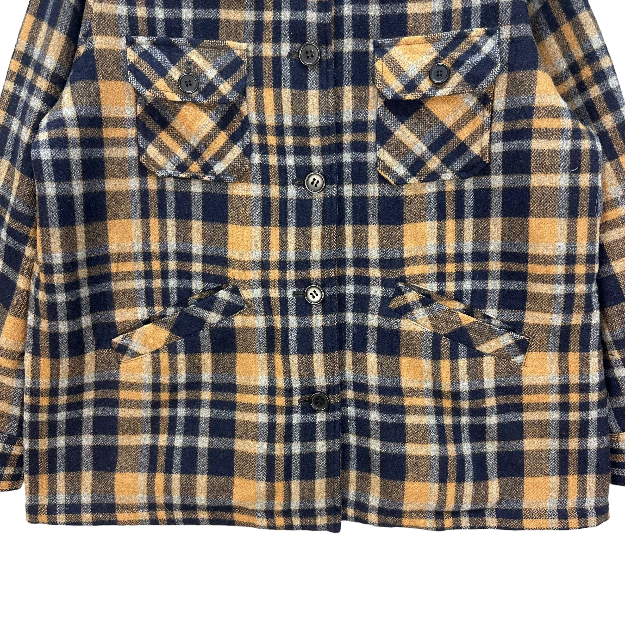 Japanese Brand JOHN JELLO TARTAN WOOL FLANNEL JACKET #8069-200 Size XL / US 12-14 / IT 48-50 - 3 Thumbnail