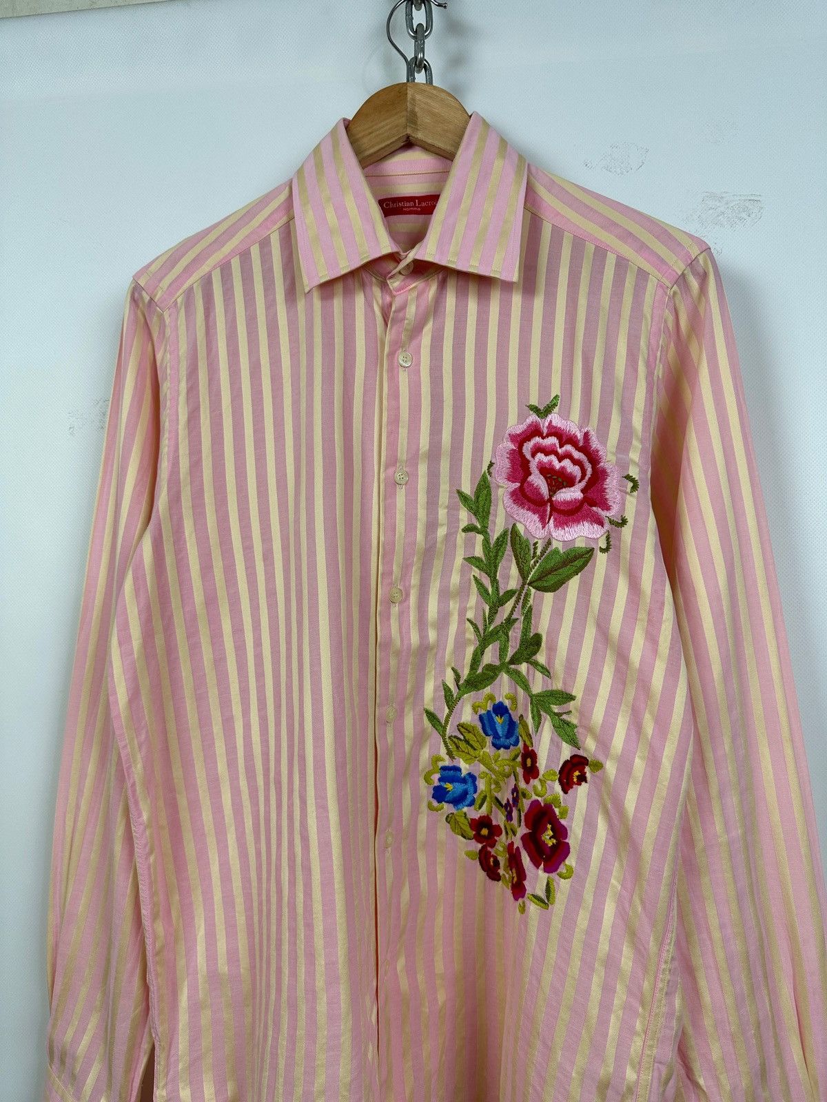 Christian Lacroix Christian Lacroix Flowers Print Long Sleeve Button Up Shirt Size US M / EU 48-50 / 2 - 4 Thumbnail
