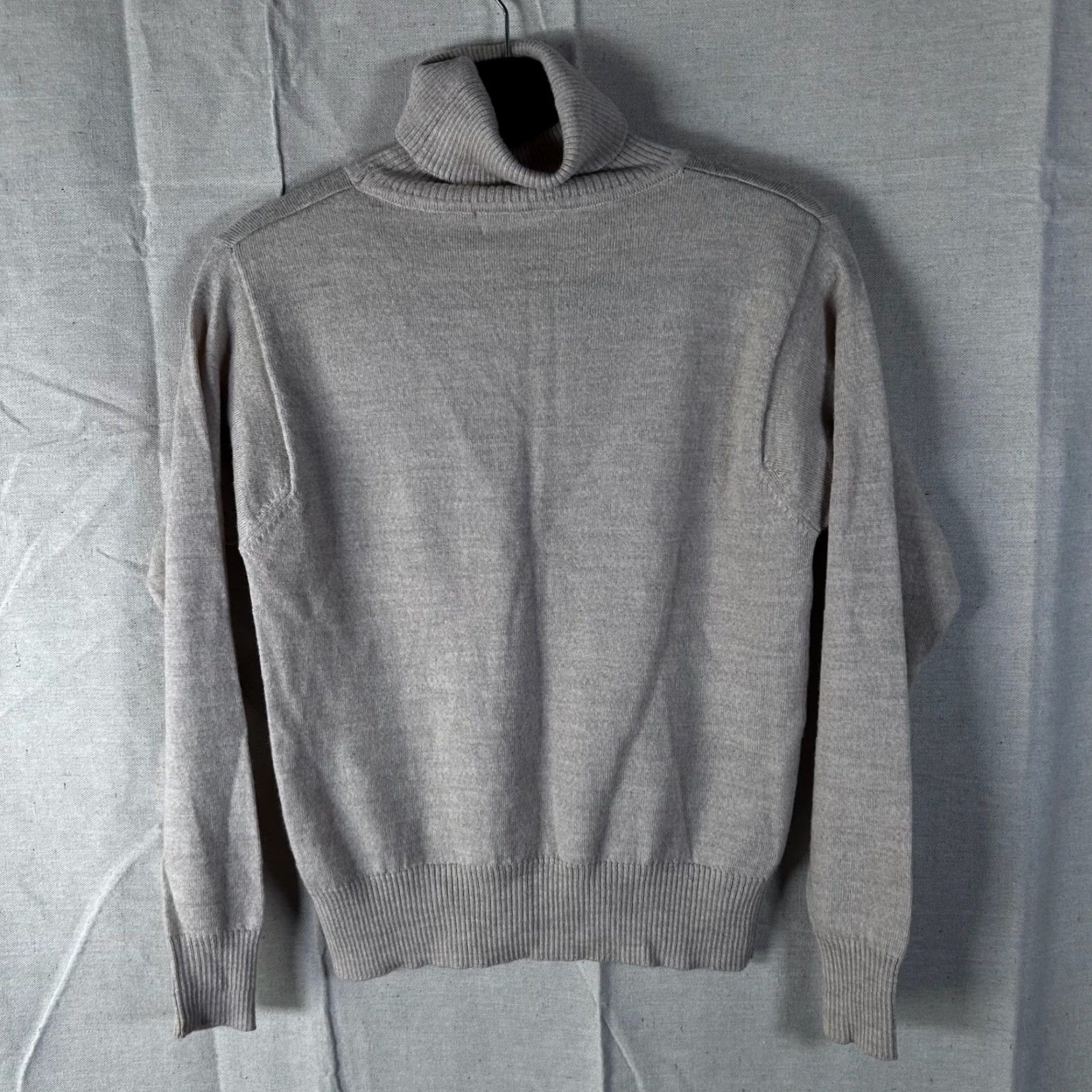 Vintage VINTAGE Starford Womens Small Beige 100% Italian Merino Wool Turtleneck Sweater RN 61844 Size S / US 4 / IT 40 - 3 Thumbnail