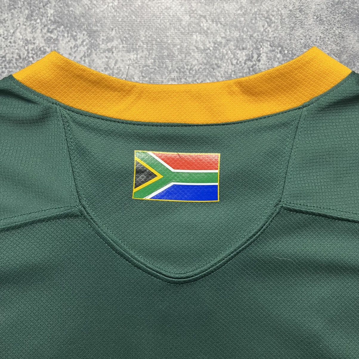 Asics Vintage Asics South Africa Springboks Home Rugby Jersey Size US XXL / EU 58 / 5 - 16 Thumbnail