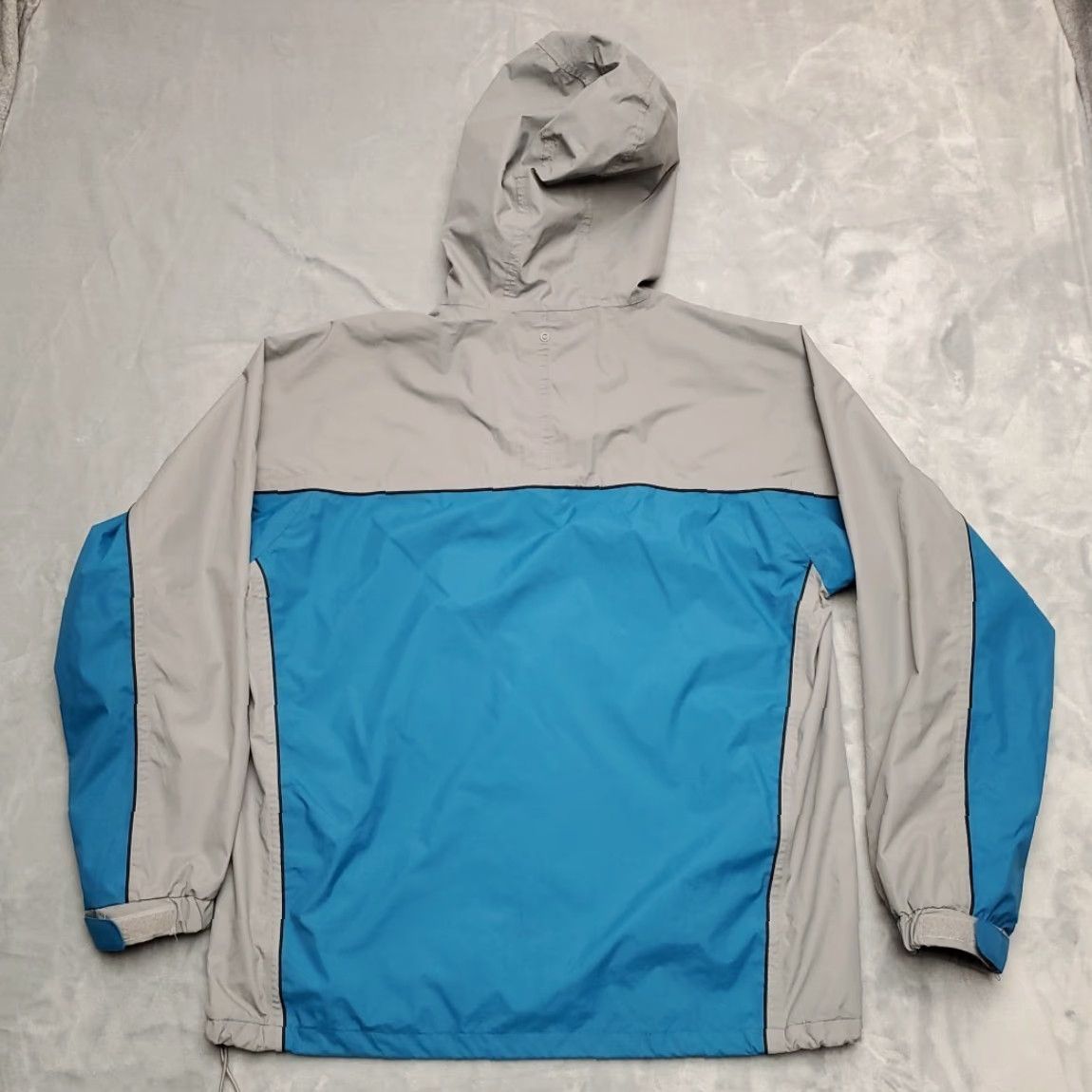 Vintage Stearns Rain Jacket Mens L Blue Outdoor Wind Breaker Waterproof Hooded Pockets Hiking Gorp Shirt? Size US L / EU 52-54 / 3 - 7 Thumbnail