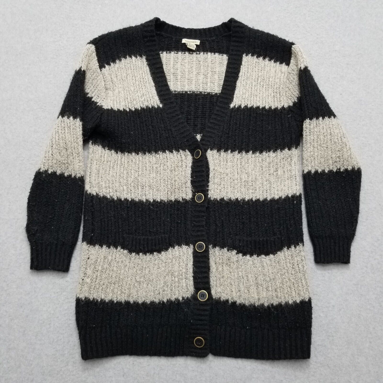 Forever 21 Forever 21 Sweater Womens Large Cardigan Buttons Long Sleeve Size L / US 10 / IT 46 - 1 Thumbnail