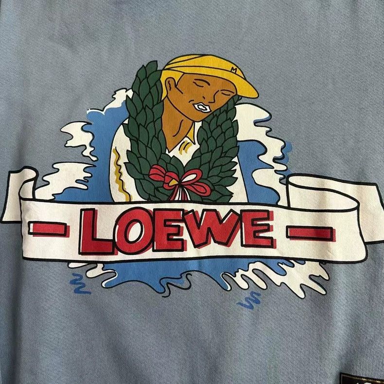 Loewe LOEWE Comic embroidered portrait logo hoodie Size M / US 6-8 / IT 42-44 - 2 Thumbnail