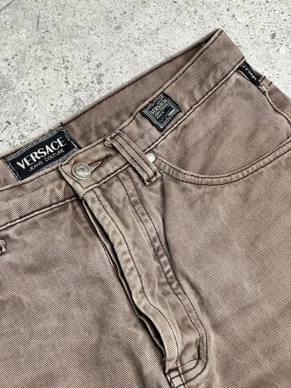 Versace Medusa Versace Original Fit Brown Jeans Style Vintage Pants Size US 31 - 7 Thumbnail