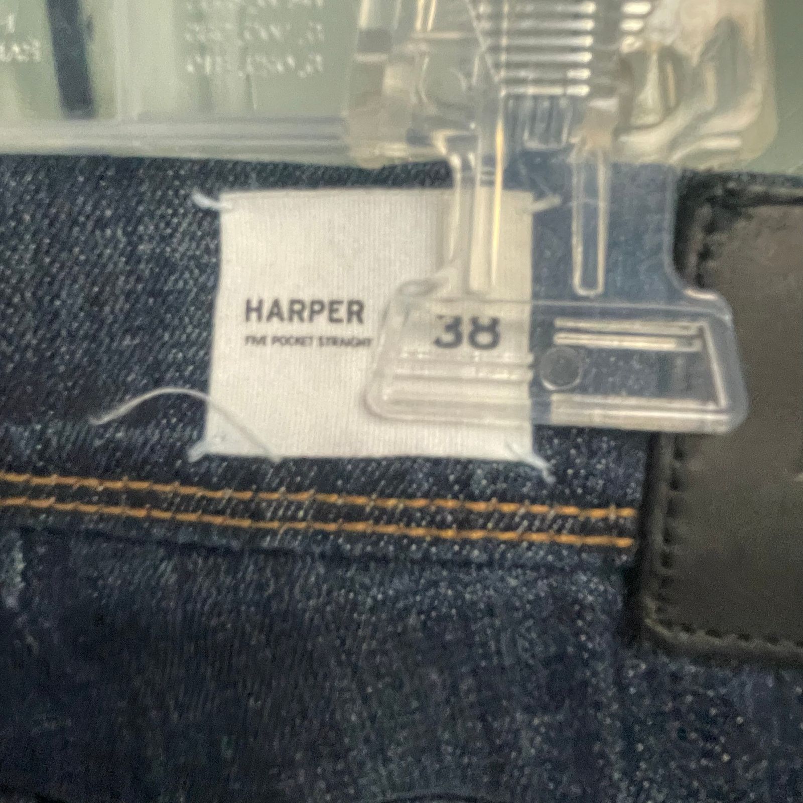 Hudson Hudson Harper Button Fly Mens Jeans Sizes 38 Dark Wash Size US 38 / EU 54 - 7 Thumbnail