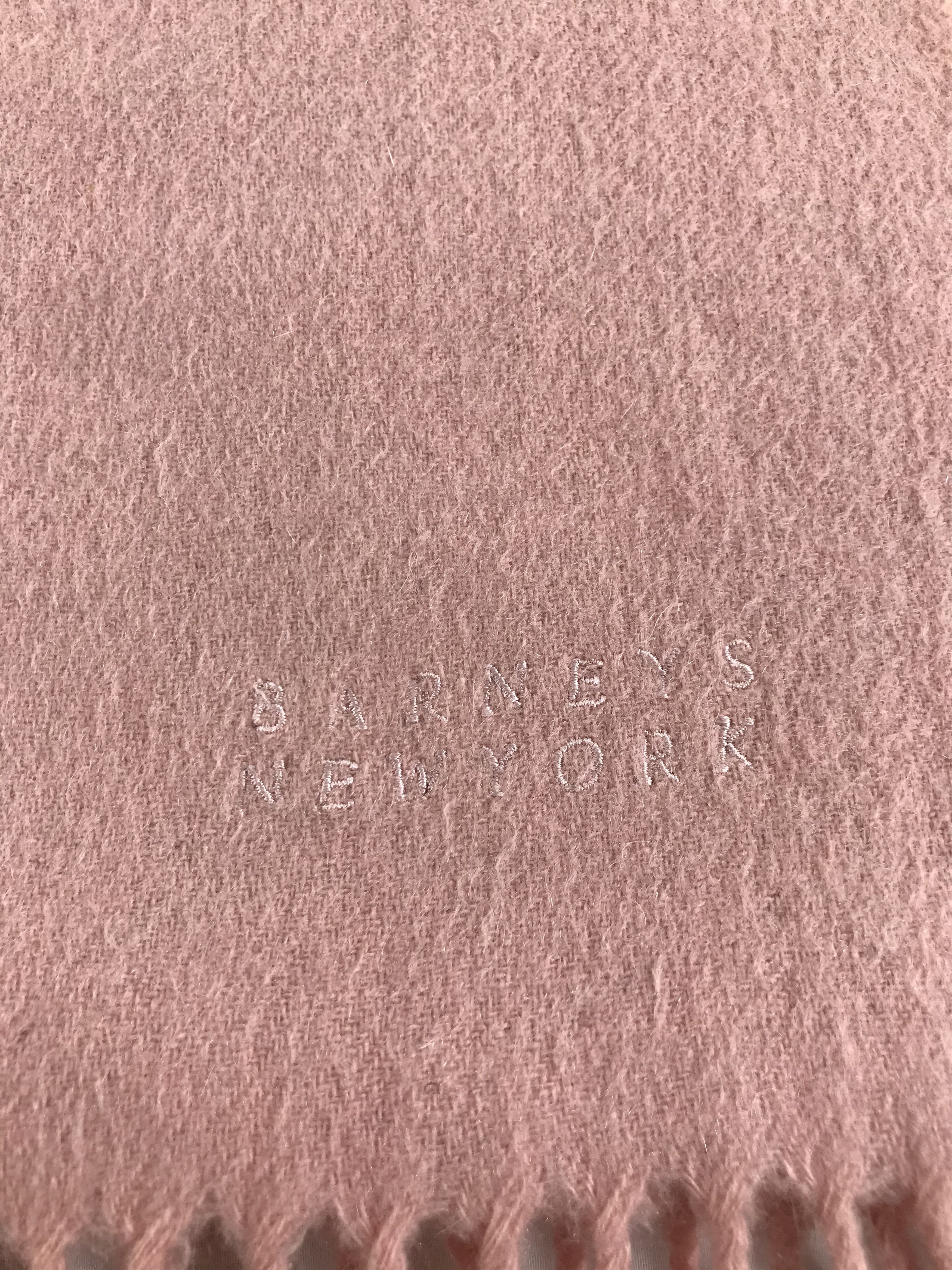Barneys New York Barneys New York Wool Scarf Muffler V124 Size ONE SIZE - 4 Thumbnail