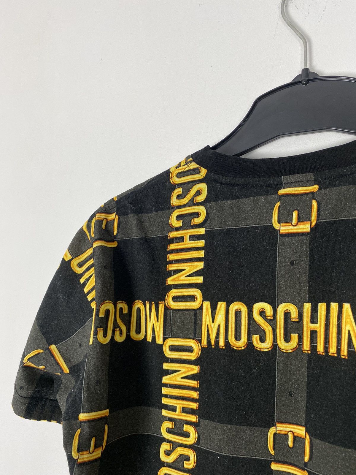 Moschino Moschino Lapped Belt T-Shirt Couture! Milano tee y2k gold Size US S / EU 44-46 / 1 - 8 Thumbnail