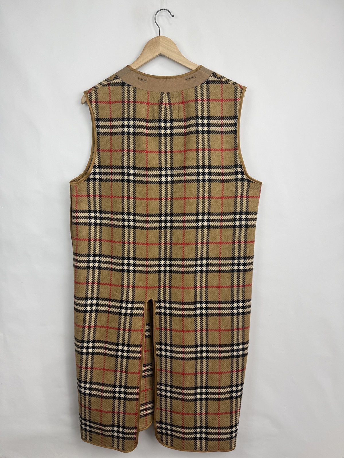 Burberry 🇬🇧 Vintage 90s Burberry Nova Check Wool Vest Liner Sleeveless Size US M / EU 48-50 / 2 - 8 Thumbnail