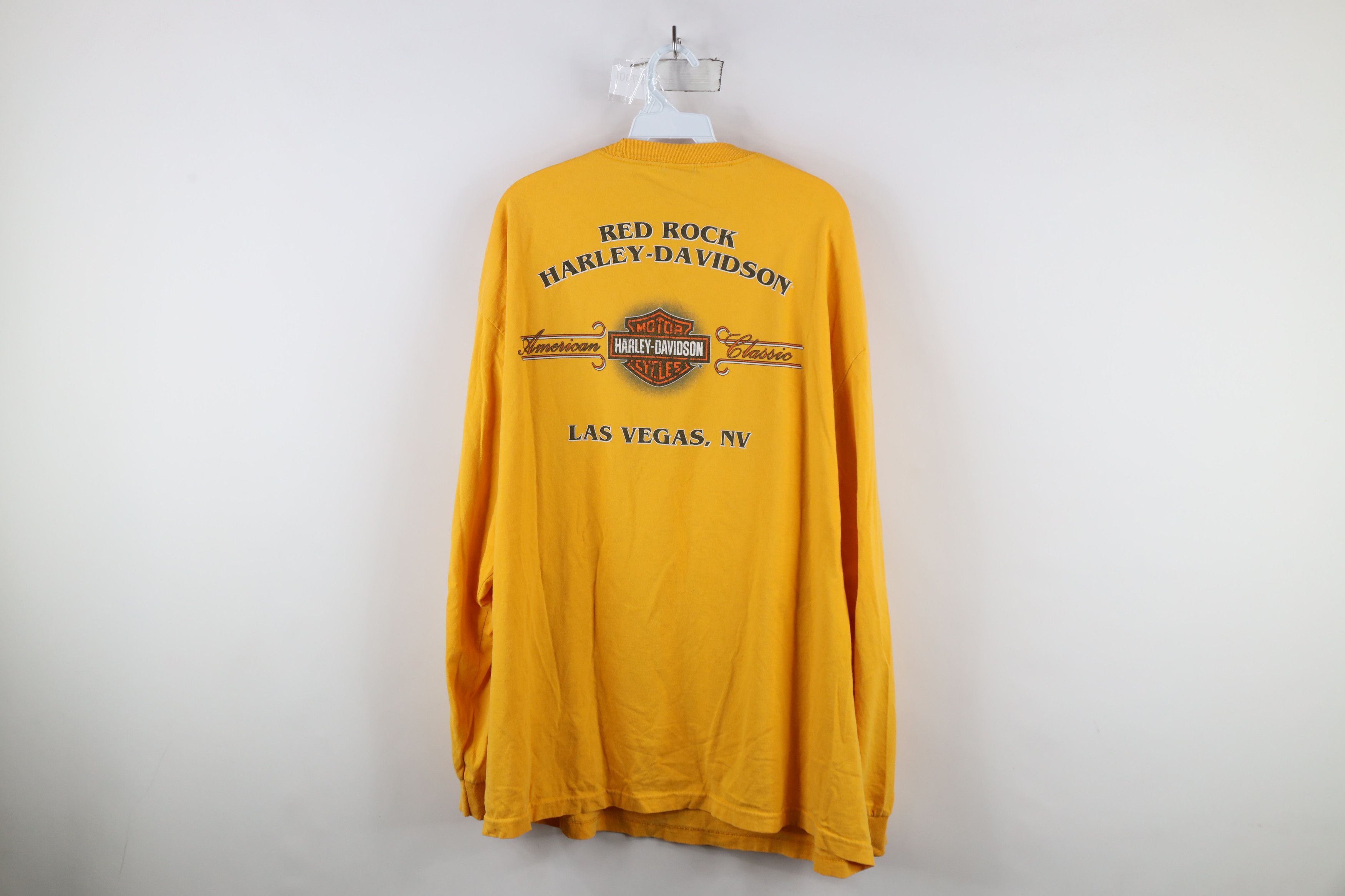 Harley Davidson × Vintage Vintage Y2K Harley Davidson Spell Out Long Sleeve T-Shirt Size US XXL / EU 58 / 5 - 12 Thumbnail