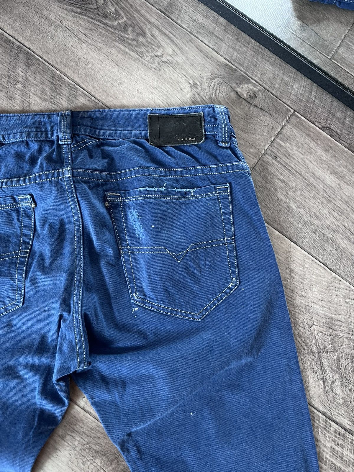 Diesel Rare Diesel D.N.A. S/S 2016 THAVAR Slim Skinny Painted Jeans Size US 33 - 18 Thumbnail
