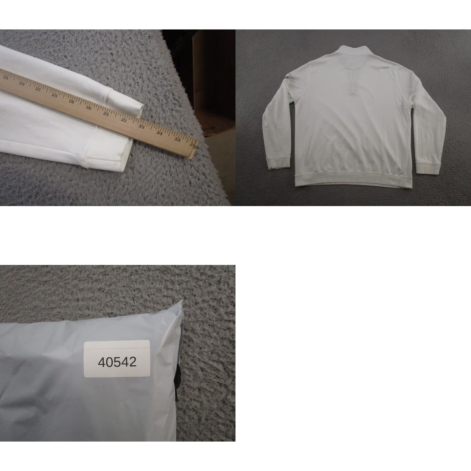 johnnie-O Johnnie O Sweater Mens XL White Pullover Knit 1/4 Zip Golf Lightweight Mock Neck Casual Outdoor Preppy Size US XL / EU 56 / 4 - 9 Thumbnail