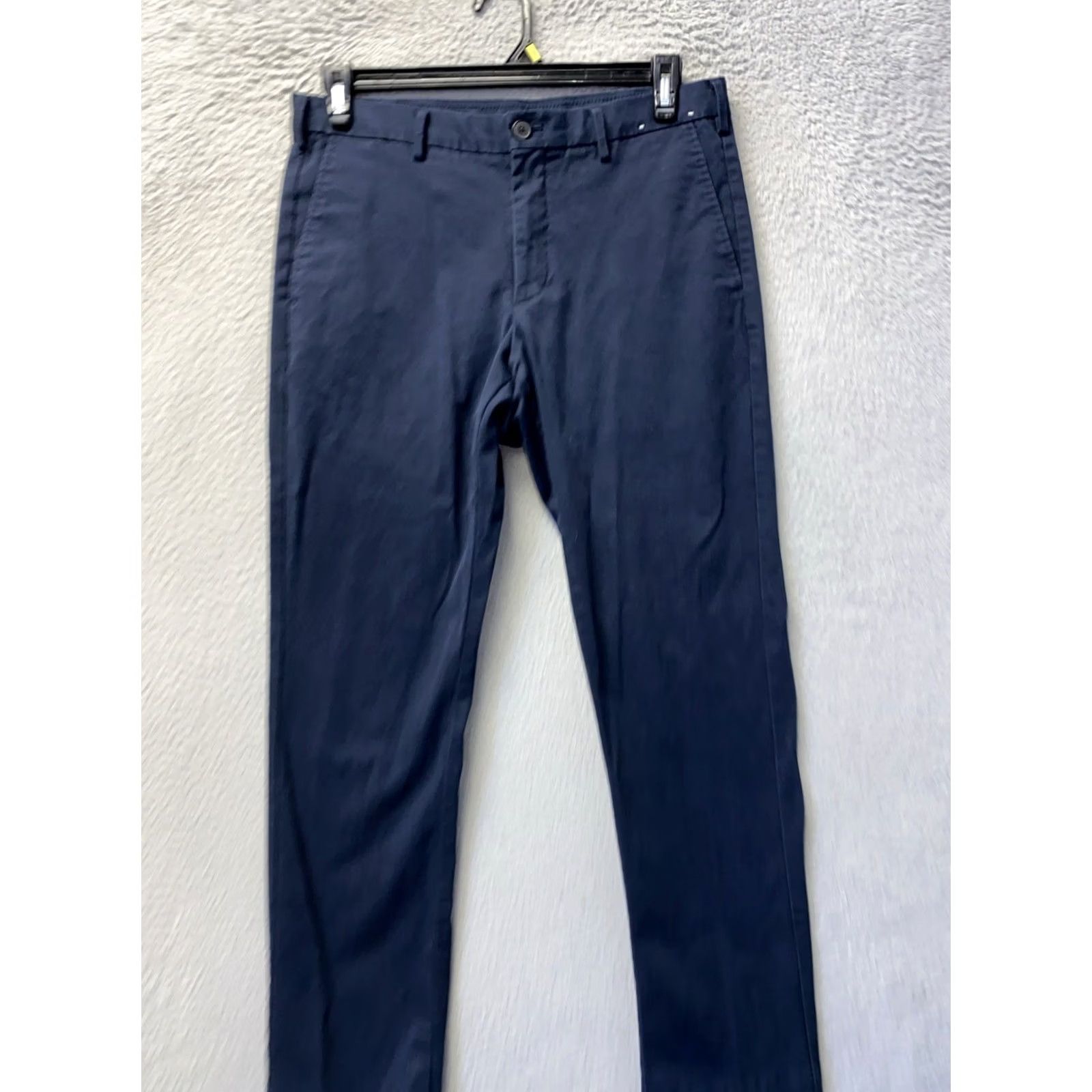 Uniqlo Uniqlo Chino Pants Mens 32x32 Dark Navy Slim Fit Stretch Cotton /0910 Size US 32 / EU 48 - 2 Thumbnail