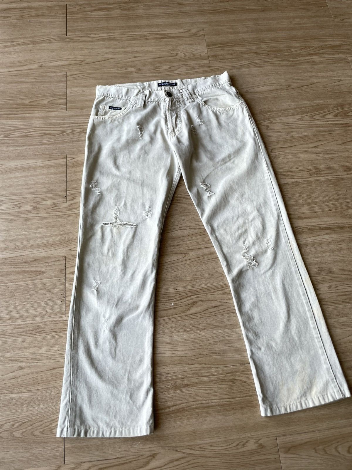 Dolce & Gabbana Dolce & Gabbana Distressed Pants Size US 32 / EU 48 - 3 Thumbnail