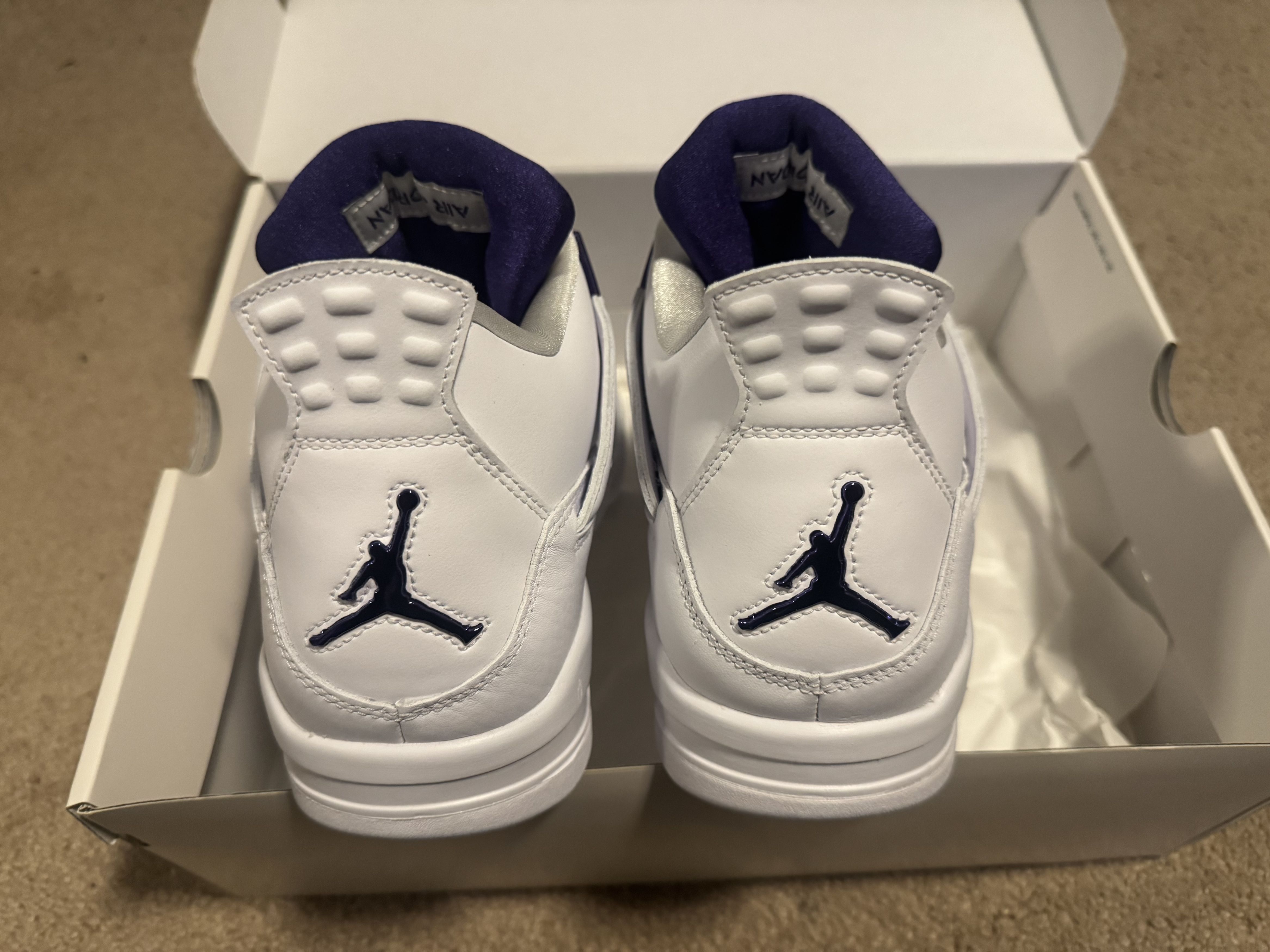 Jordan Brand Jordan 4 Purple Metallic Size US 11.5 / EU 44-45 - 6 Thumbnail
