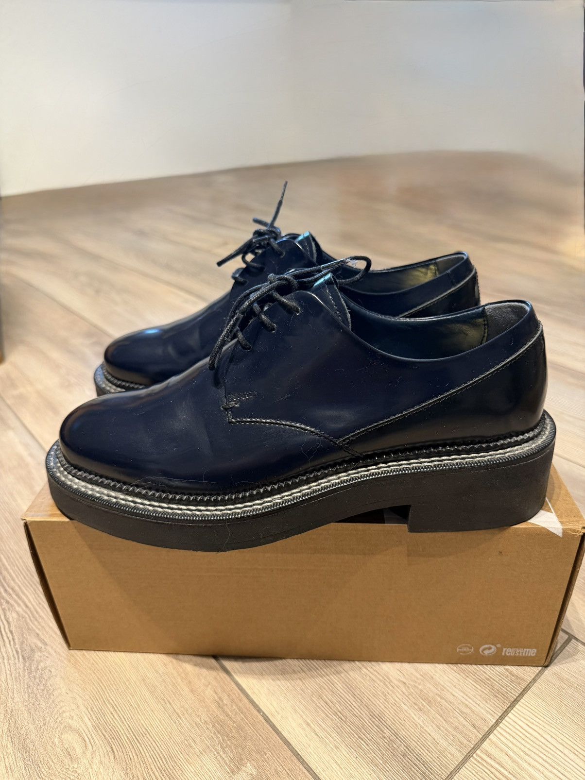 Zara Zara Leather Shoes Size US 9 / EU 42 - 3 Thumbnail