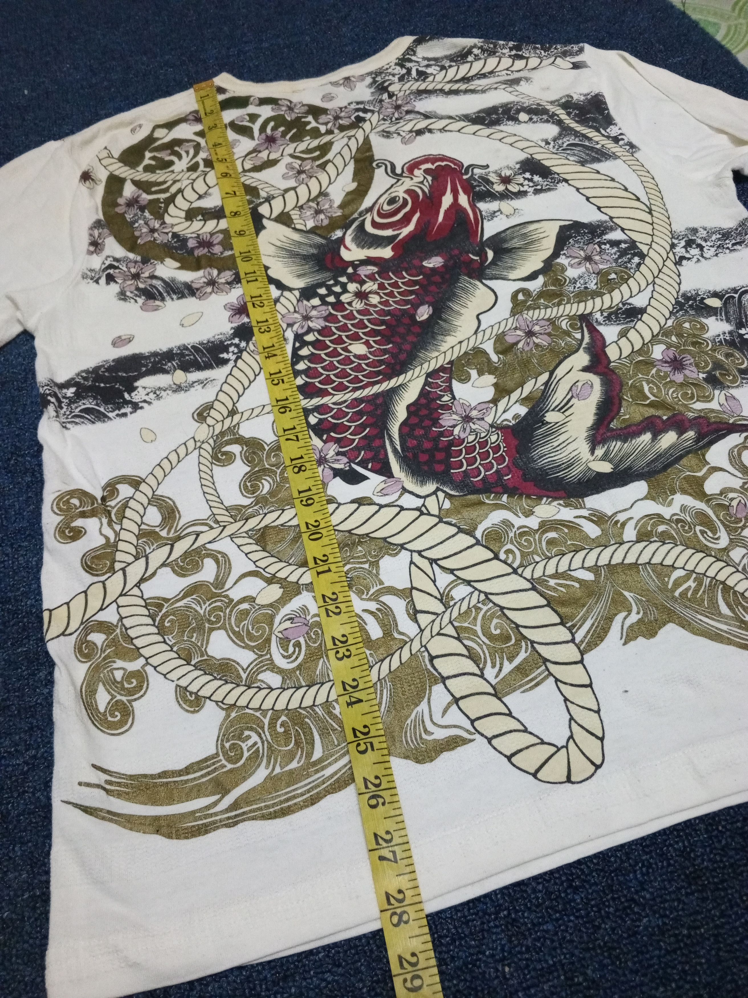 Japanese Brand SUKAJAN FISH KOII FULLPRINT NICE Size US XL / EU 56 / 4 - 7 Thumbnail