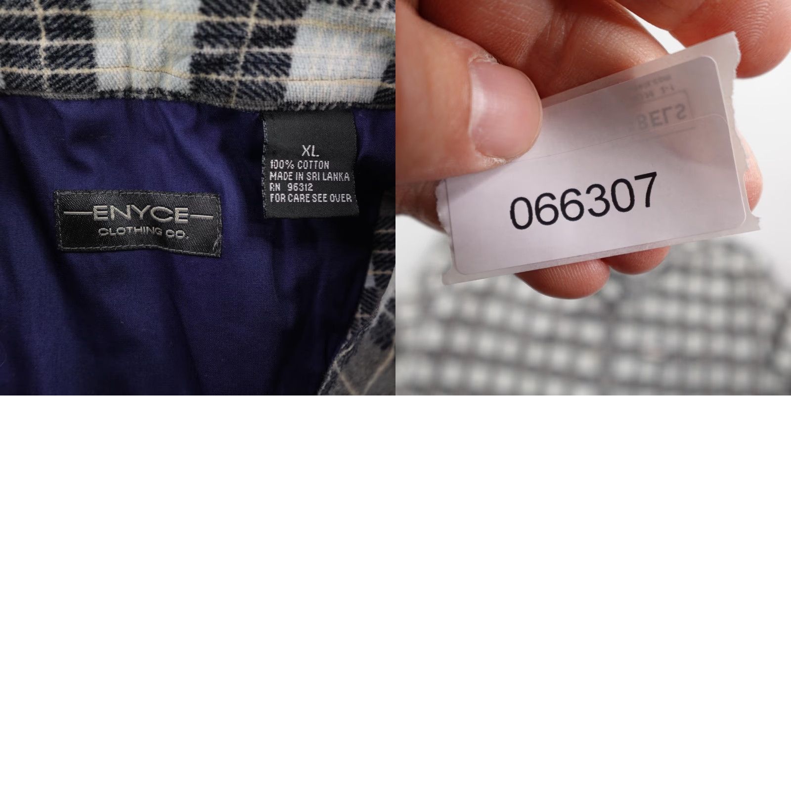 Enyce VINTAGE Enyce Shirt Mens XL Gray Plaid Flannel Button-Up Overshirt Y2K Hip Hop Outdoor Size US XL / EU 56 / 4 - 8 Thumbnail