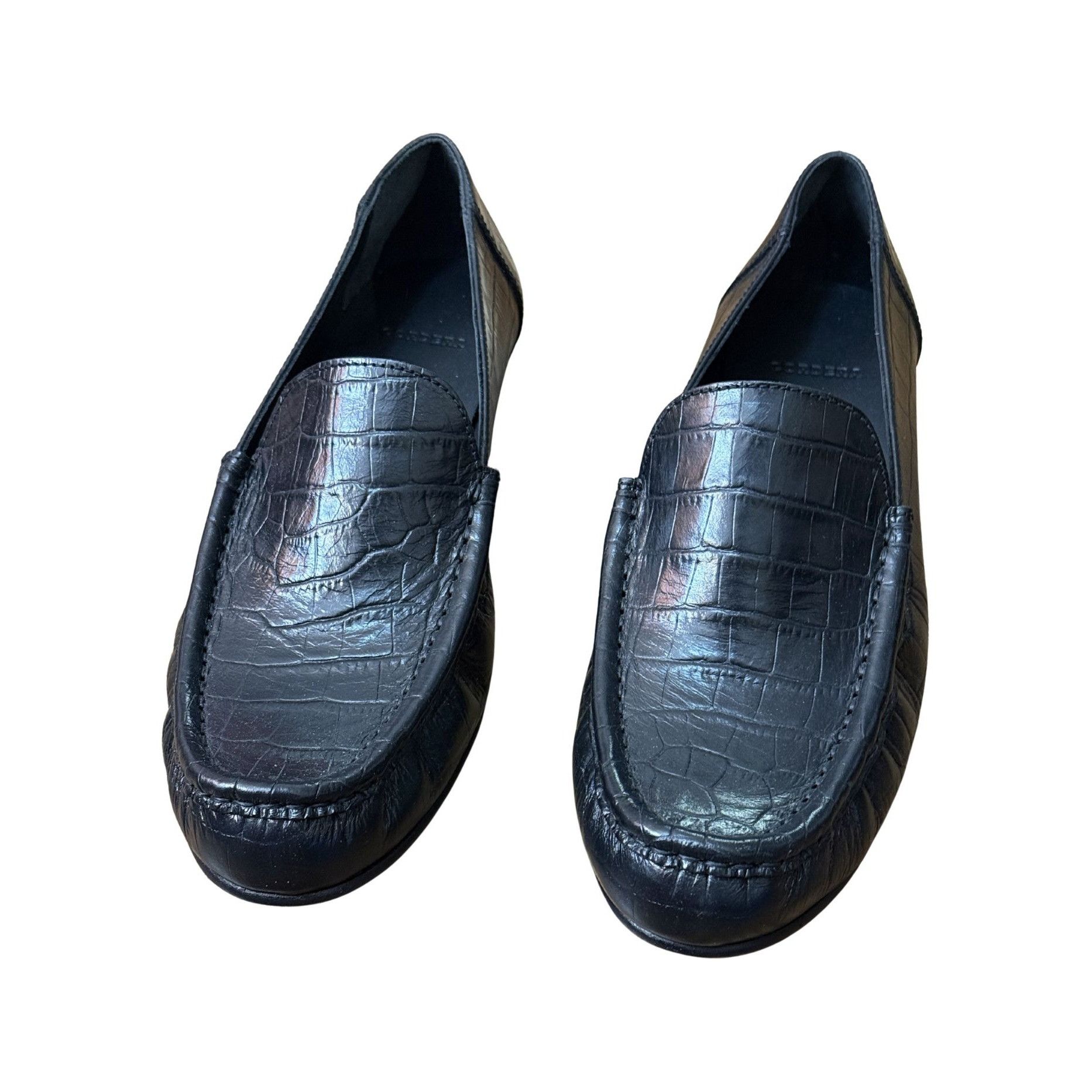 Other CORDERA Leather Loafer Black Croco NWOB $519 Sz 40 Size US 10 / IT 40 - 3 Thumbnail