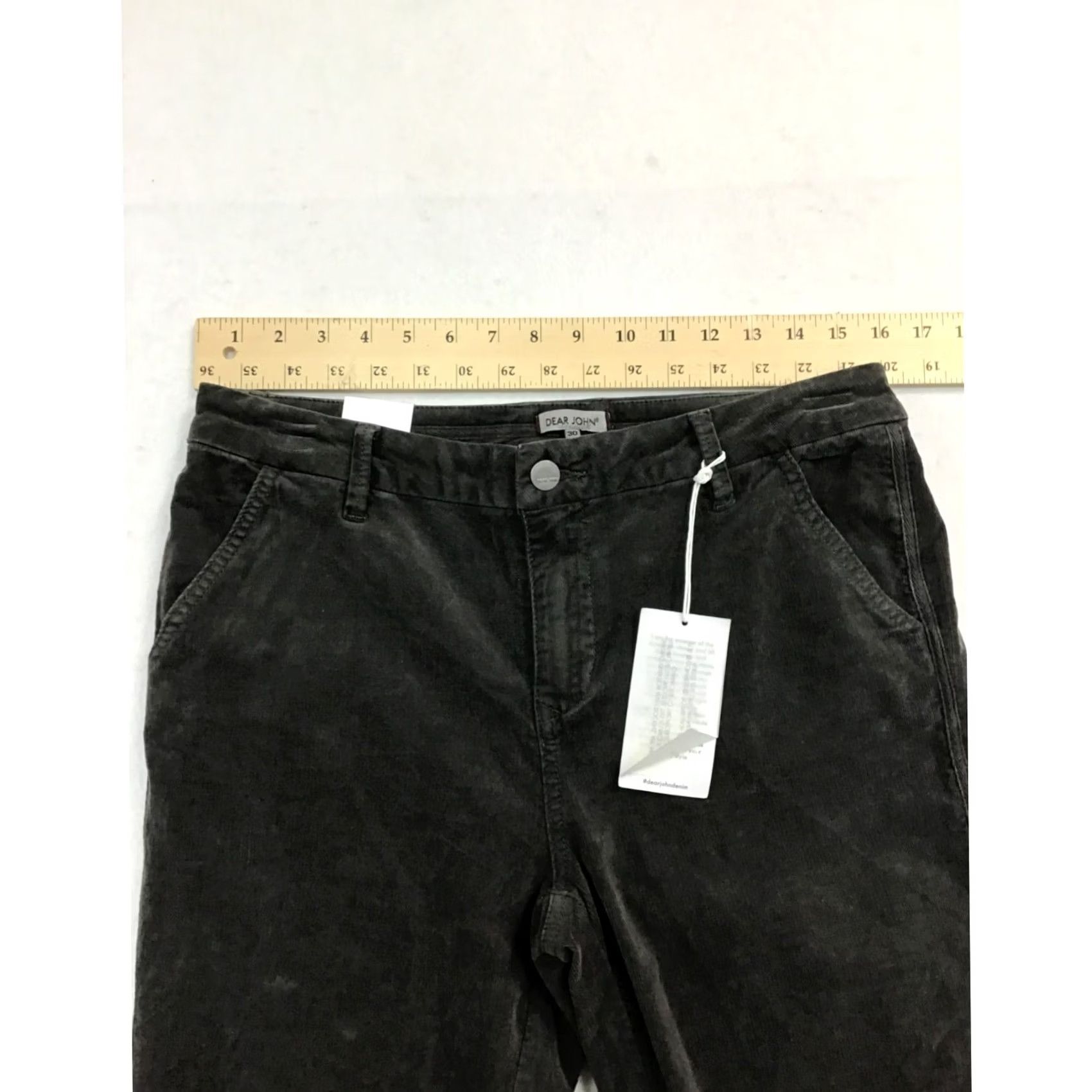 Nique VINTAGE Mens Corduroy Jeans Skinny Grey 30 Dear John Corduroy Jeans Mens 30 Grey Skinny Regular Denim? Size US 30 / EU 46 - 6 Thumbnail