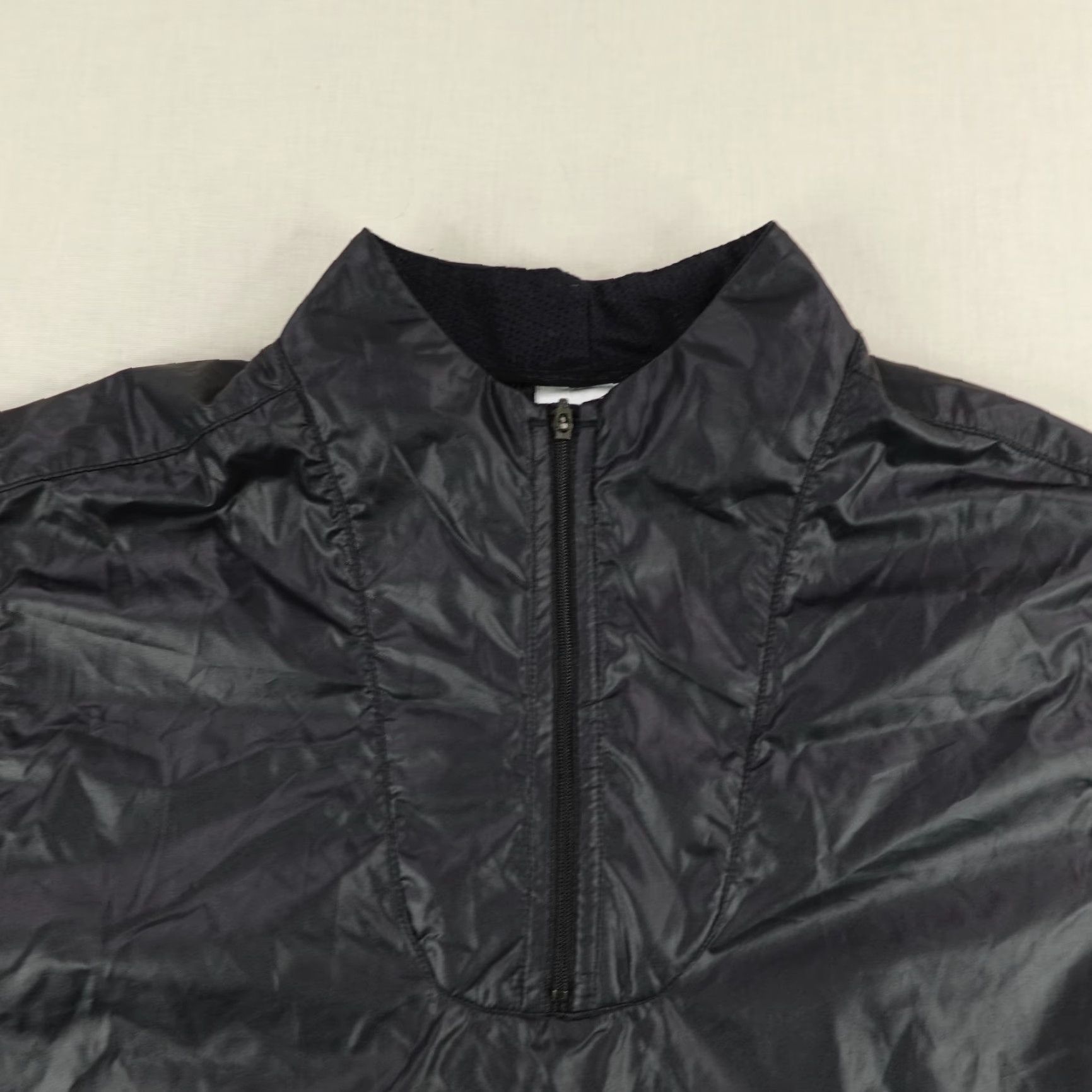 Nike VINTAGE Nike Jacket Womens Medium Black 1/4 Zip Windbreaker Swoosh Y2K Size M / US 6-8 / IT 42-44 - 2 Thumbnail