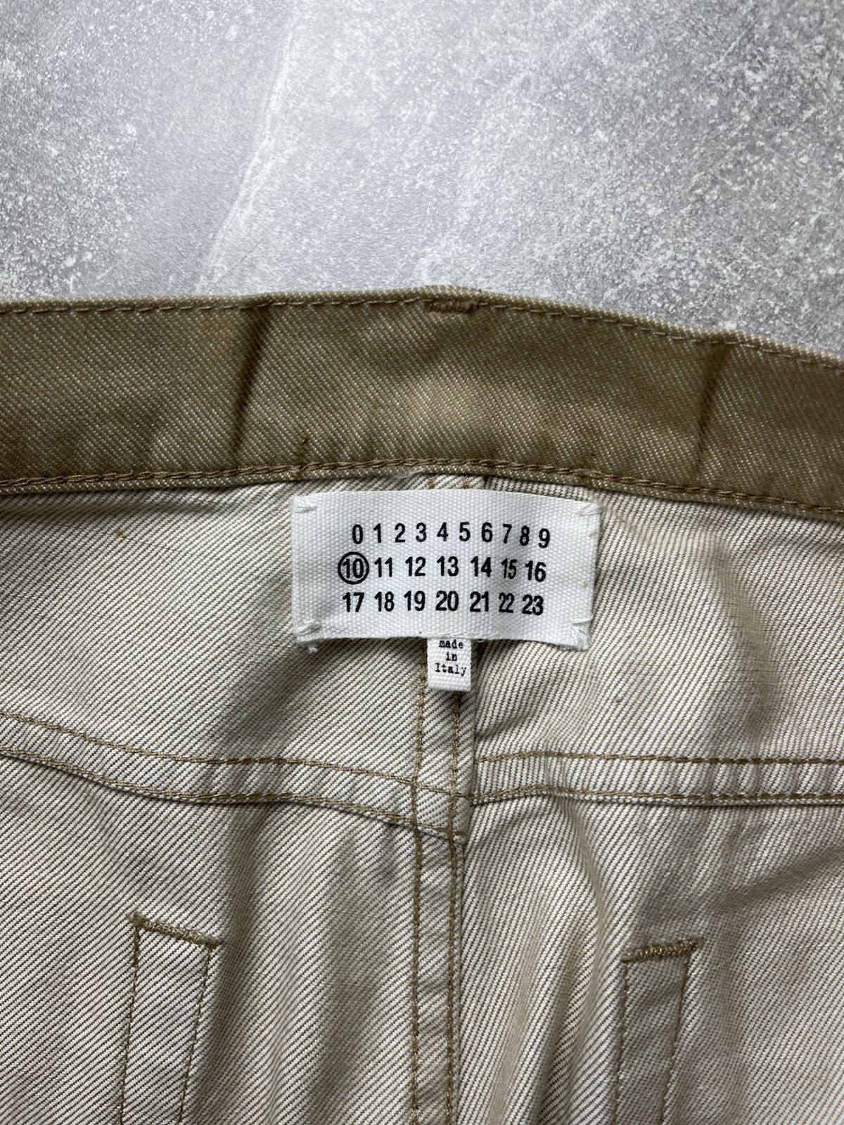 Maison Margiela Maison Martin Margiela Line 10 Beige Slim Denim Pants Size US 30 / EU 46 - 10 Thumbnail
