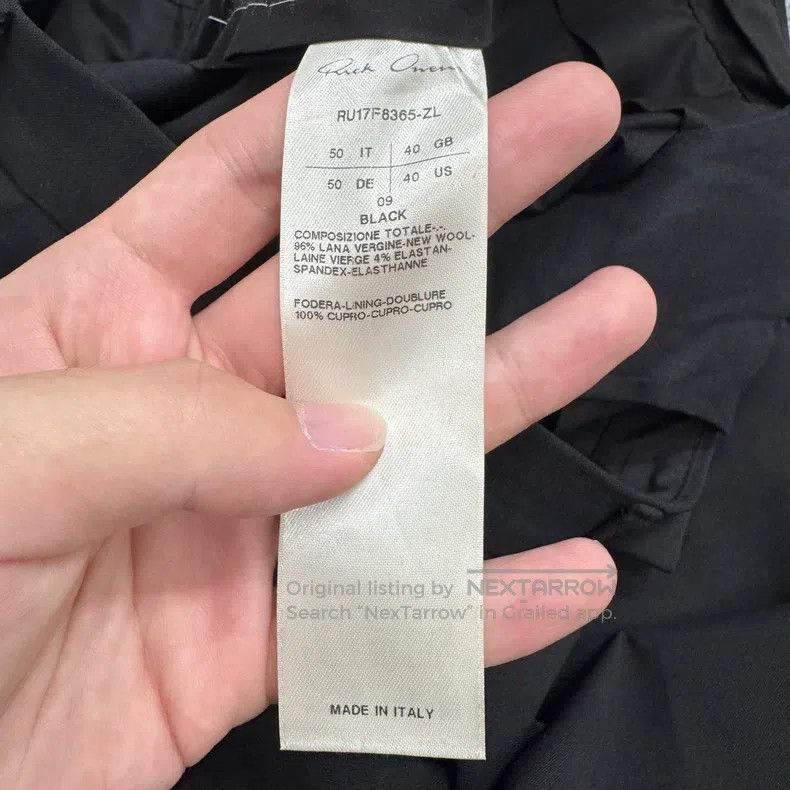 Rick Owens RICK OWENS size 50 Solid color wool wide-leg pants Size US 34 / EU 50 - 2 Thumbnail