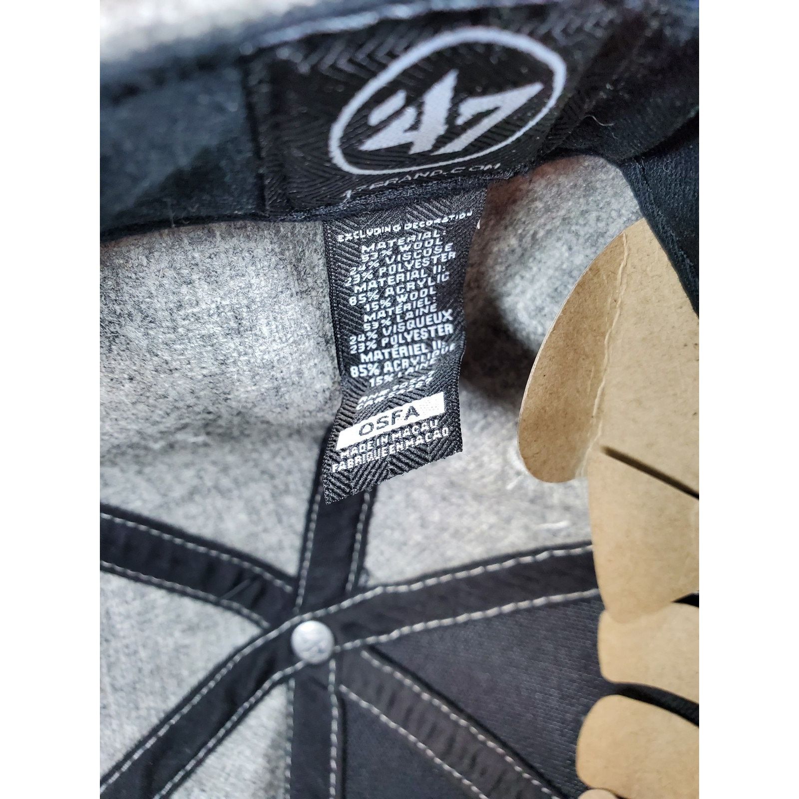 47 Brand × MLB Detroit Tigers Cooperstown Hat Cap Script Logo Gray Fleece Size ONE SIZE - 10 Thumbnail