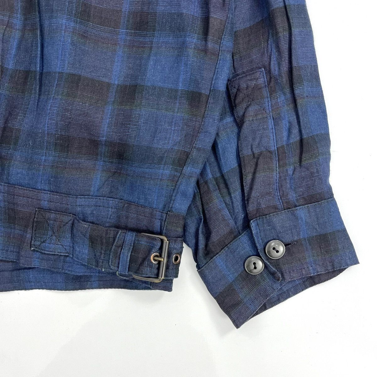 Givenchy 90s Vintage Givenchy Plaid Work Jacket Italian Designer Size US L / EU 52-54 / 3 - 15 Thumbnail