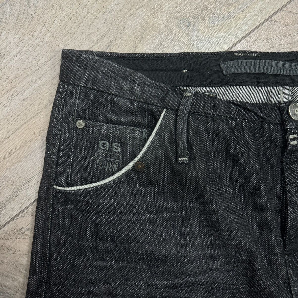 G-Star Vintage Y2K Gstar Muse Jack Avant Garde Black Denim Jeans Size 29" - 8 Thumbnail