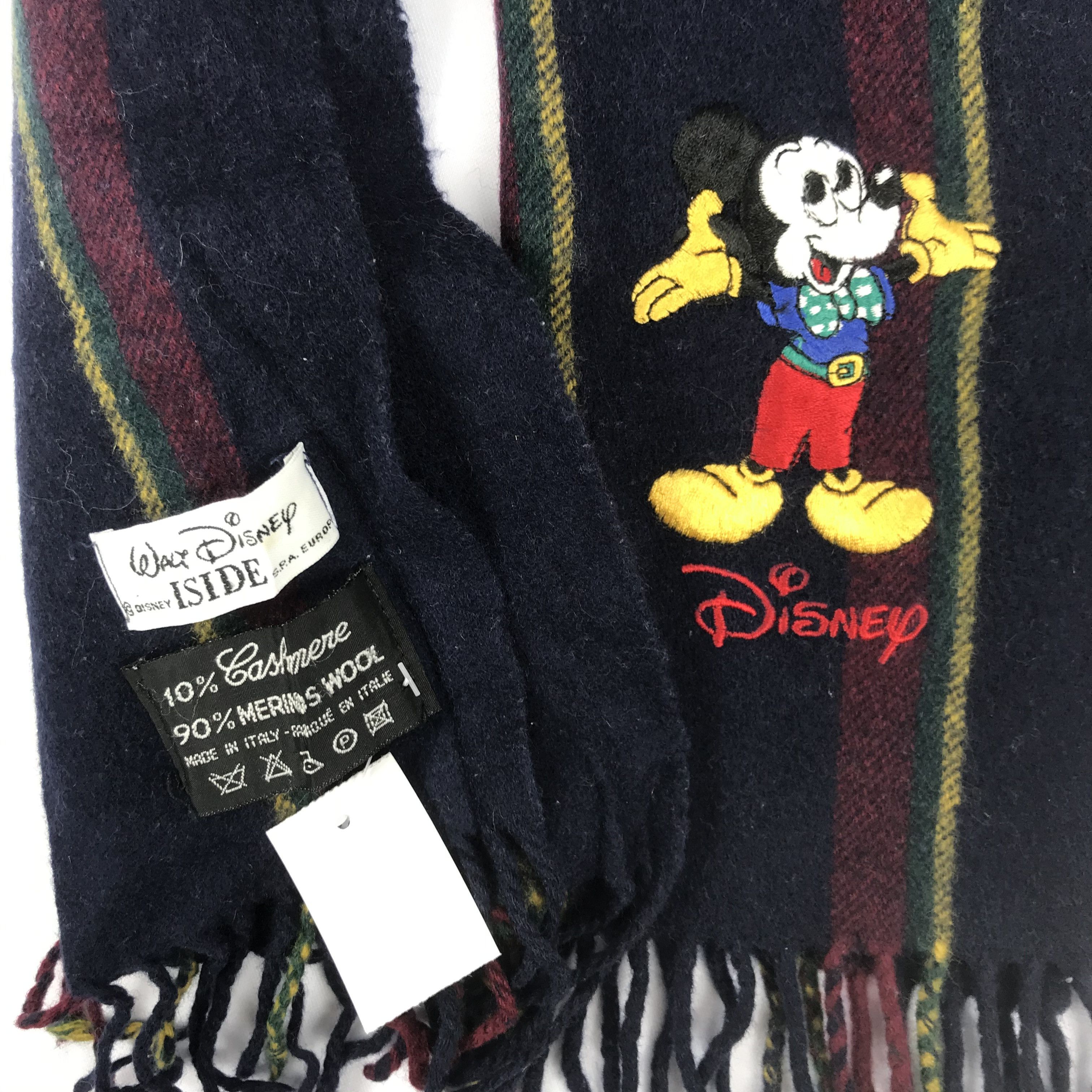 Disney Vintage Walt Disney Scarf Muffler Wool Cashmere Scarves Size ONE SIZE - 4 Thumbnail