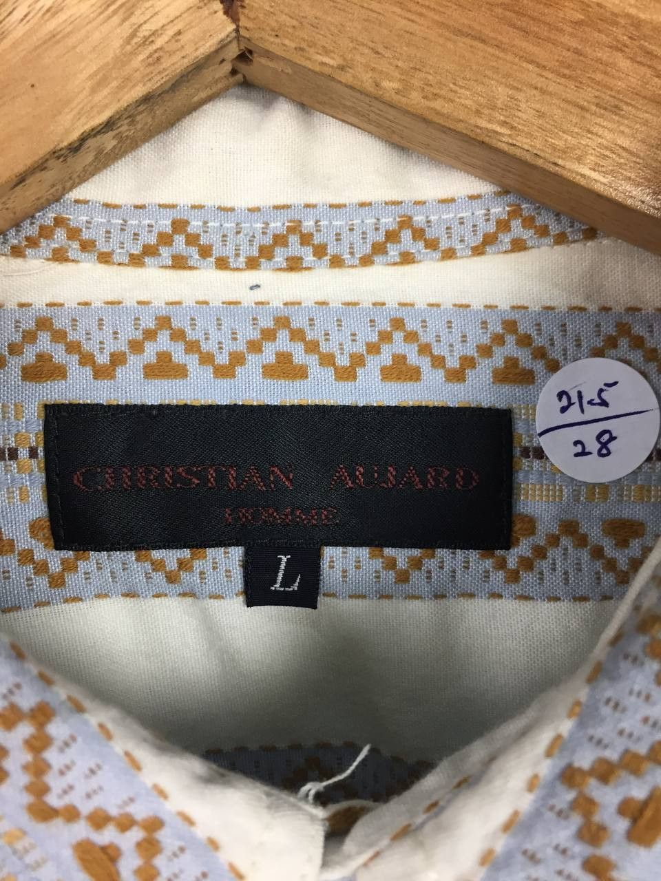 Other Vtg Christian Aujard Homme Aztec Motive Button Up Shirt Size US L / EU 52-54 / 3 - 11 Thumbnail