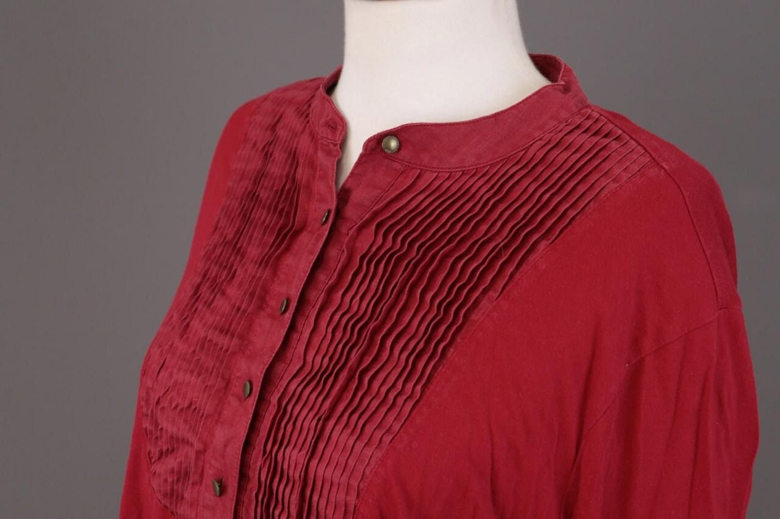 Lauren Ralph Lauren Lauren Ralph Lauren Red Henley Relaxed Shirt Size XXL Size XXL / US 16-18 / IT 52-54 - 9 Thumbnail