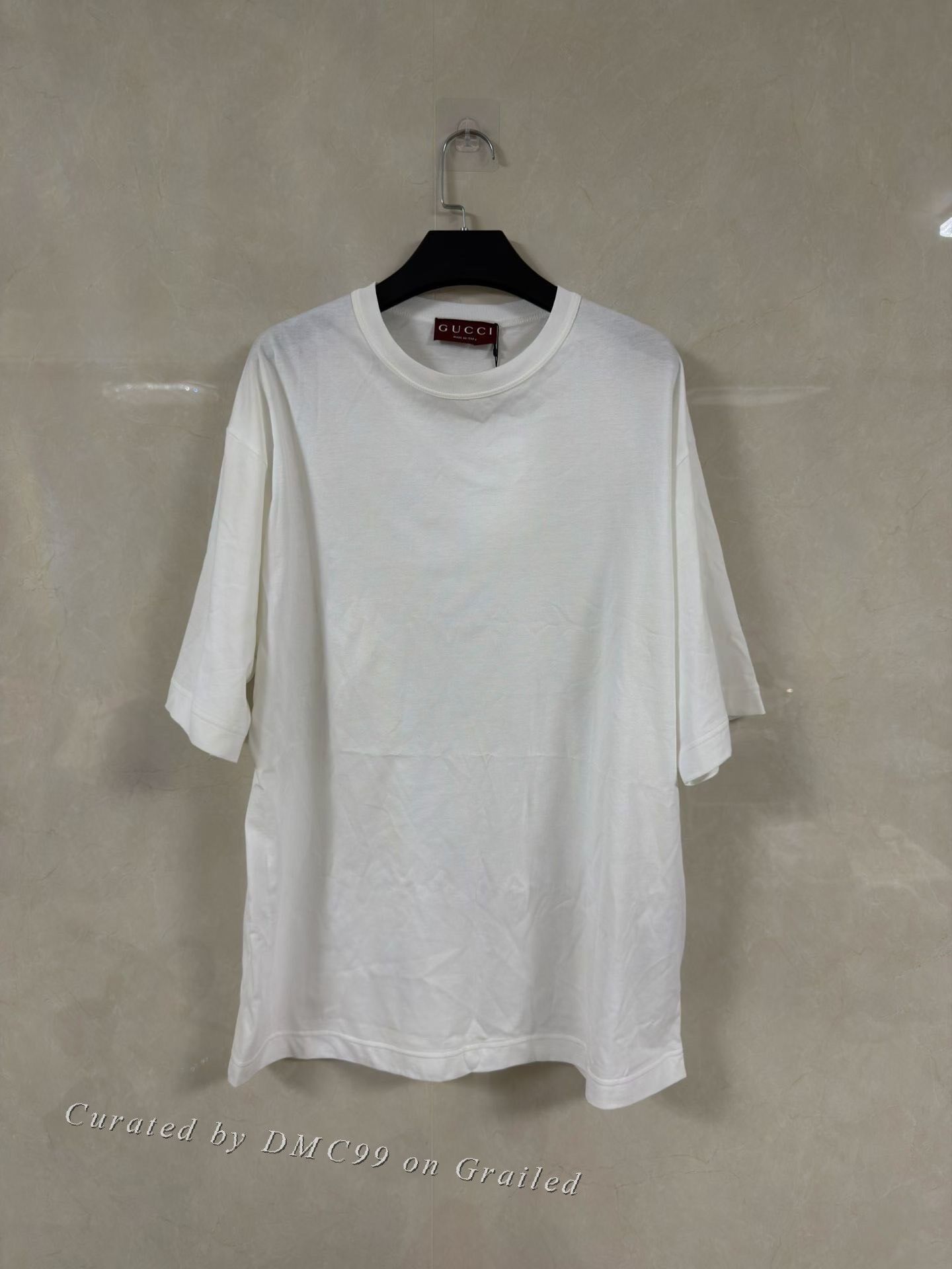 Gucci Gucci Men's White Solid Round Neck T-shirt Size US M / EU 48-50 / 2 - 1 Thumbnail