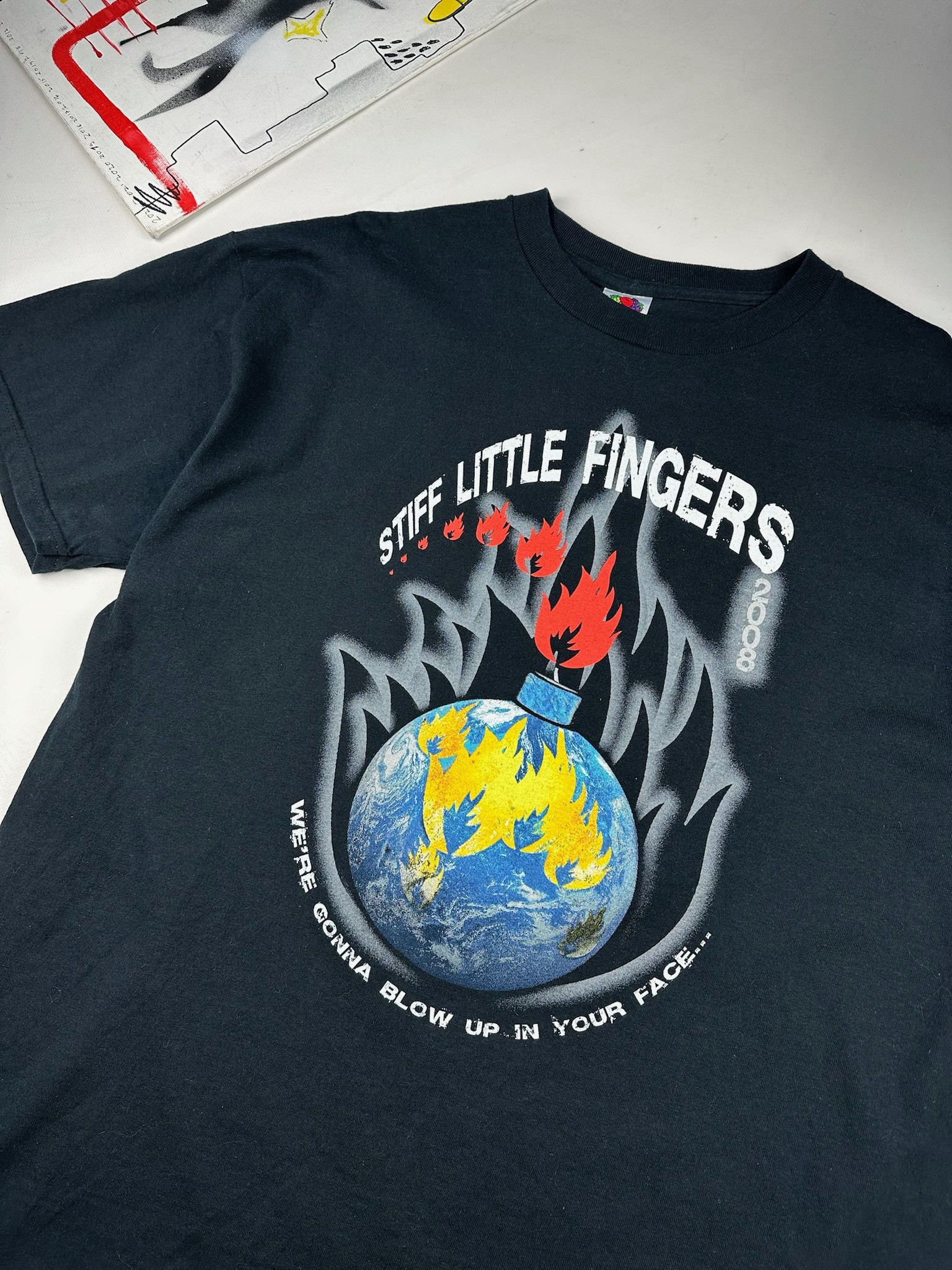 Vintage Stiff Little Fingers Punk Rock Band Tee Size US XL / EU 56 / 4 - 5 Thumbnail