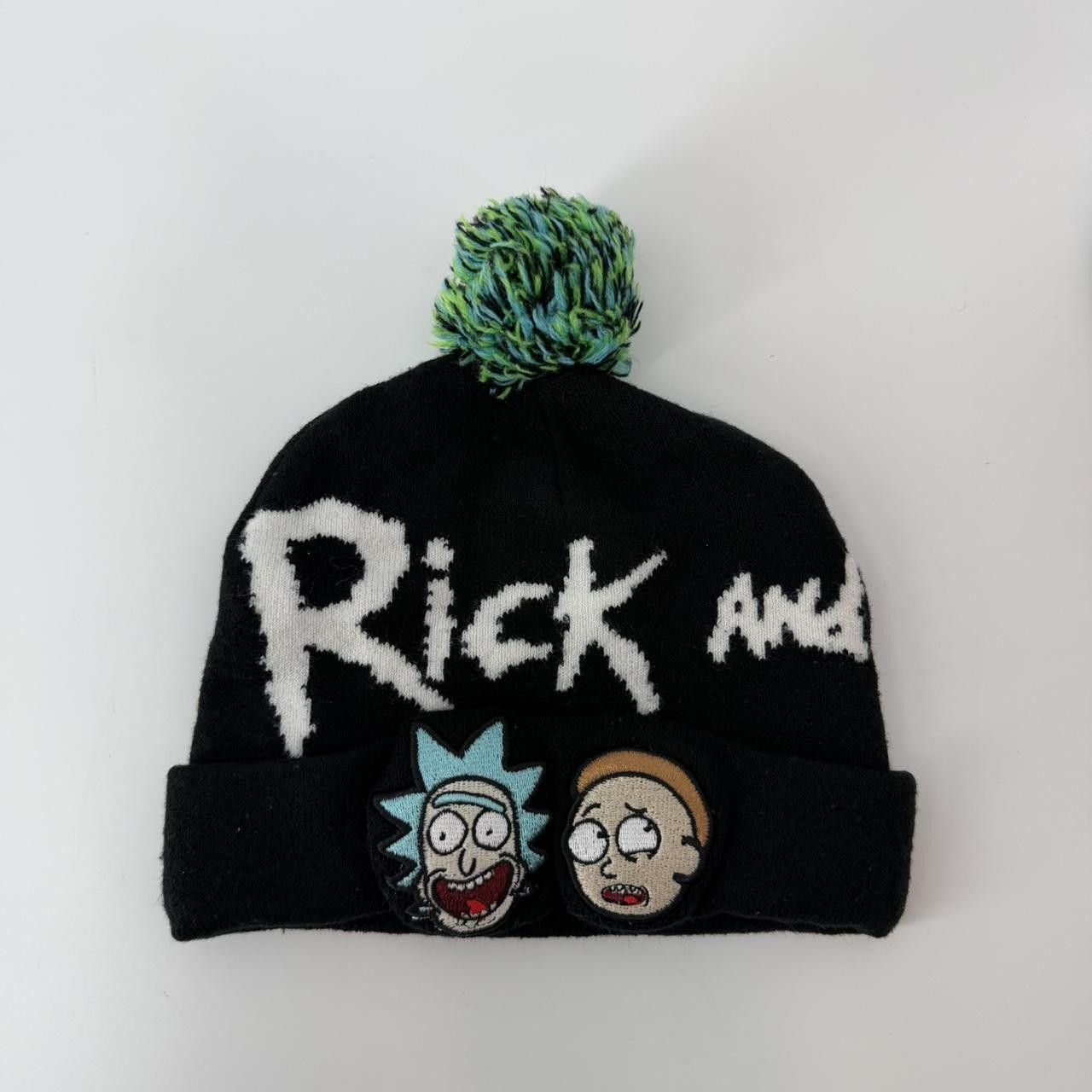 The Unbranded Brand Adult Swim Rick and Morty Magic Jacquard Pom Beanie Hat Size ONE SIZE - 1 Thumbnail