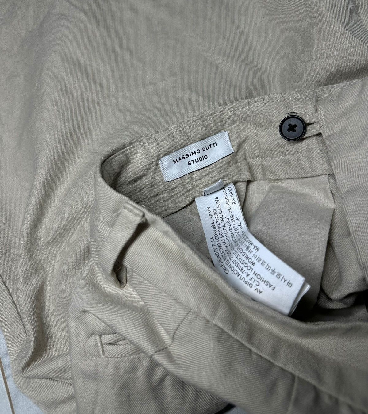 Massimo Dutti MASSIMO DUTTI Linen Leisure Fit Trouser Size US 38 / EU 54 - 3 Thumbnail