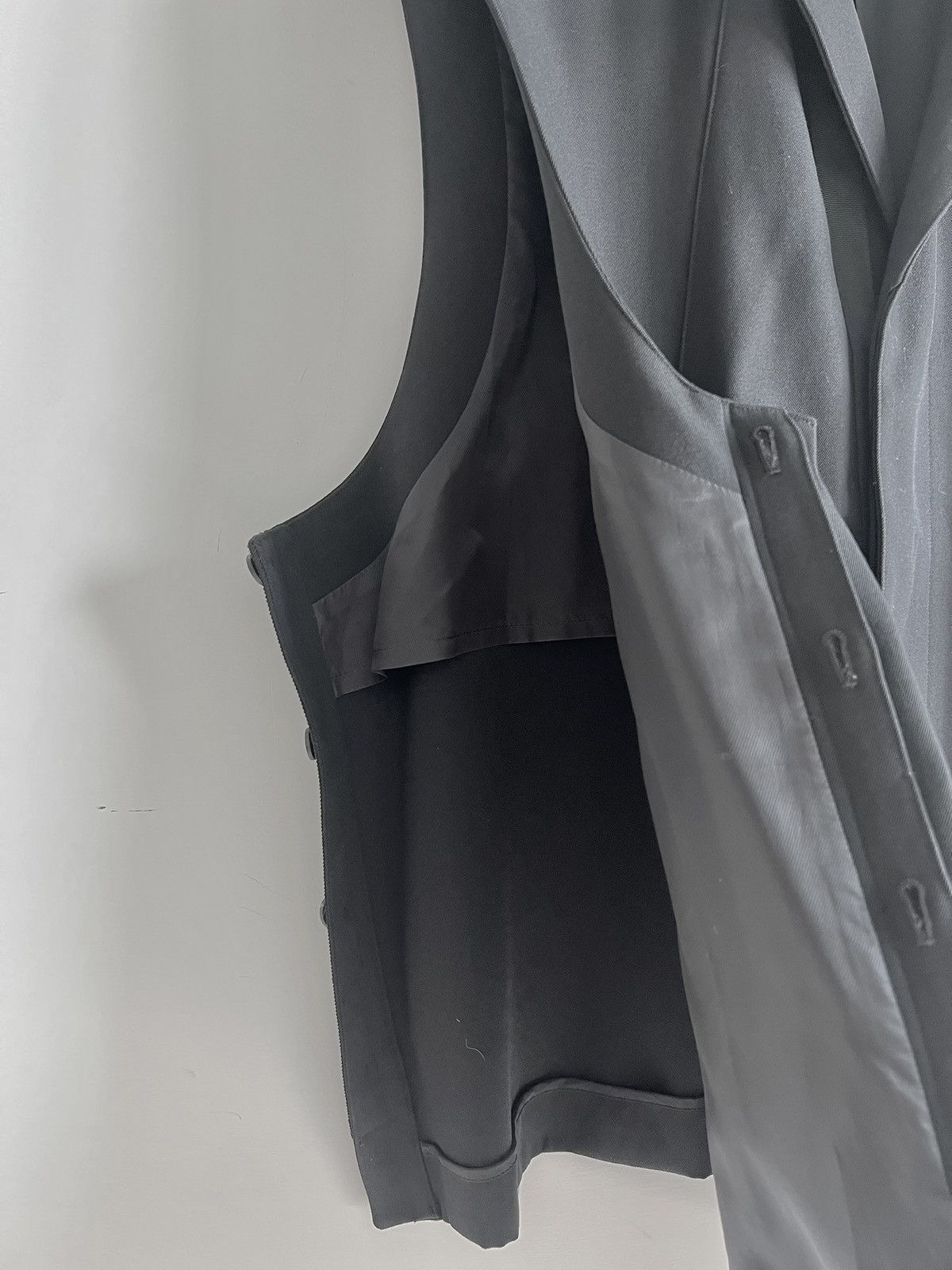 Other Sublations - HEAVY WOOL GABARDINE PRISONER VEST Size US XL / EU 56 / 4 - 8 Thumbnail