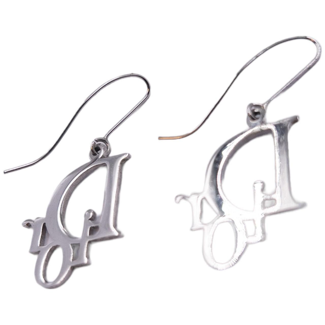 Dior Vintage Dior Logo Earrings Size ONE SIZE - 3 Thumbnail