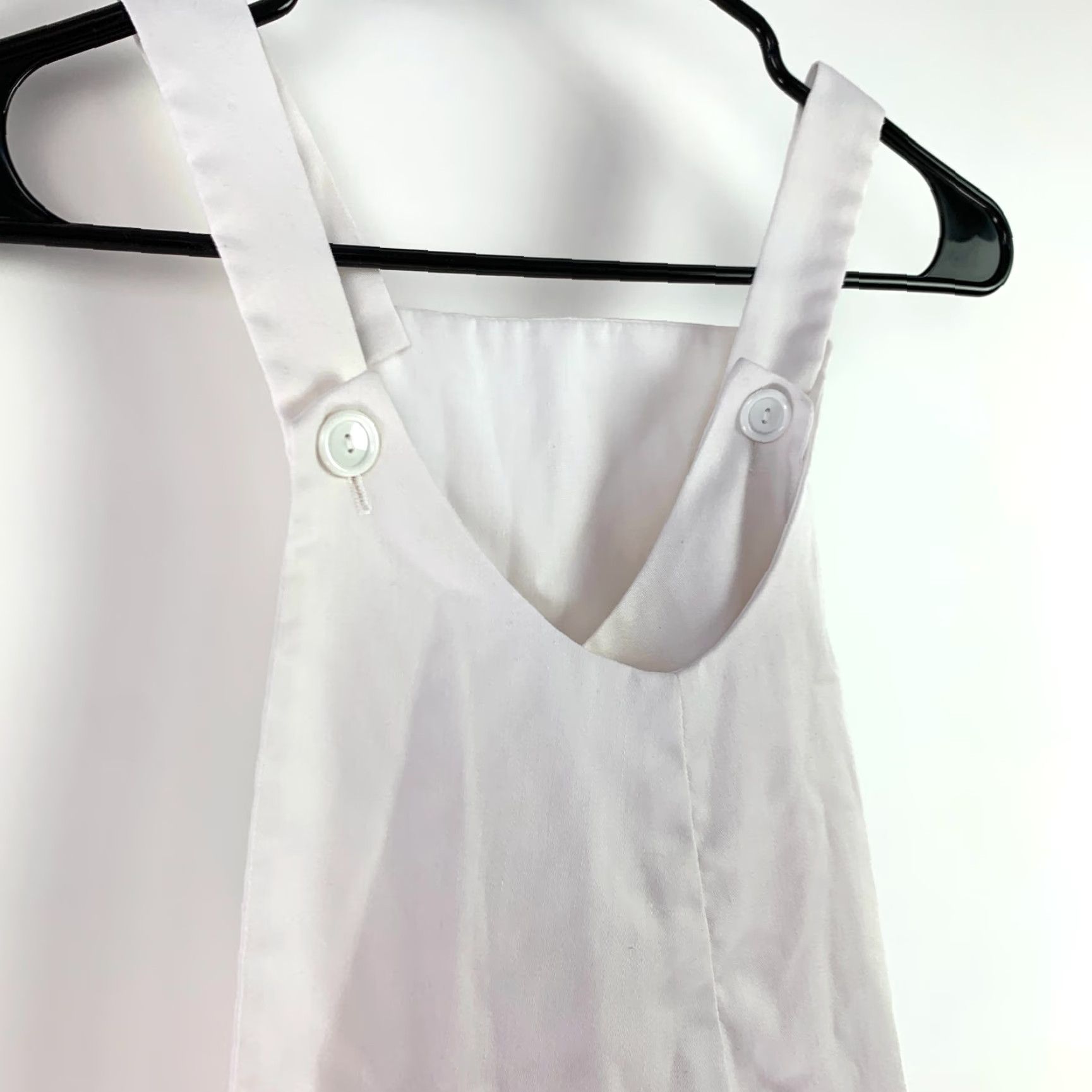 CLOSED VINTAGE Garden Watering Can Flower White Shift Apron Dress No Back Close Girls 6 Size ONE SIZE - 3 Thumbnail